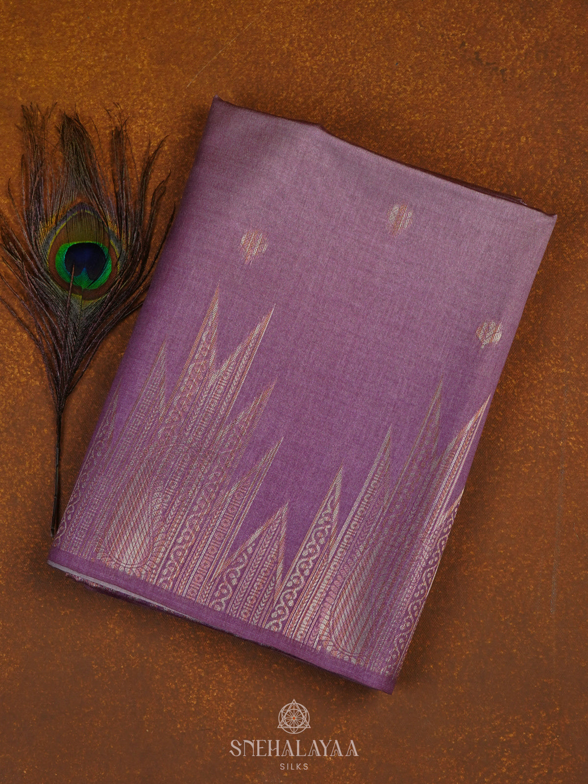 Lavender Jute Saree