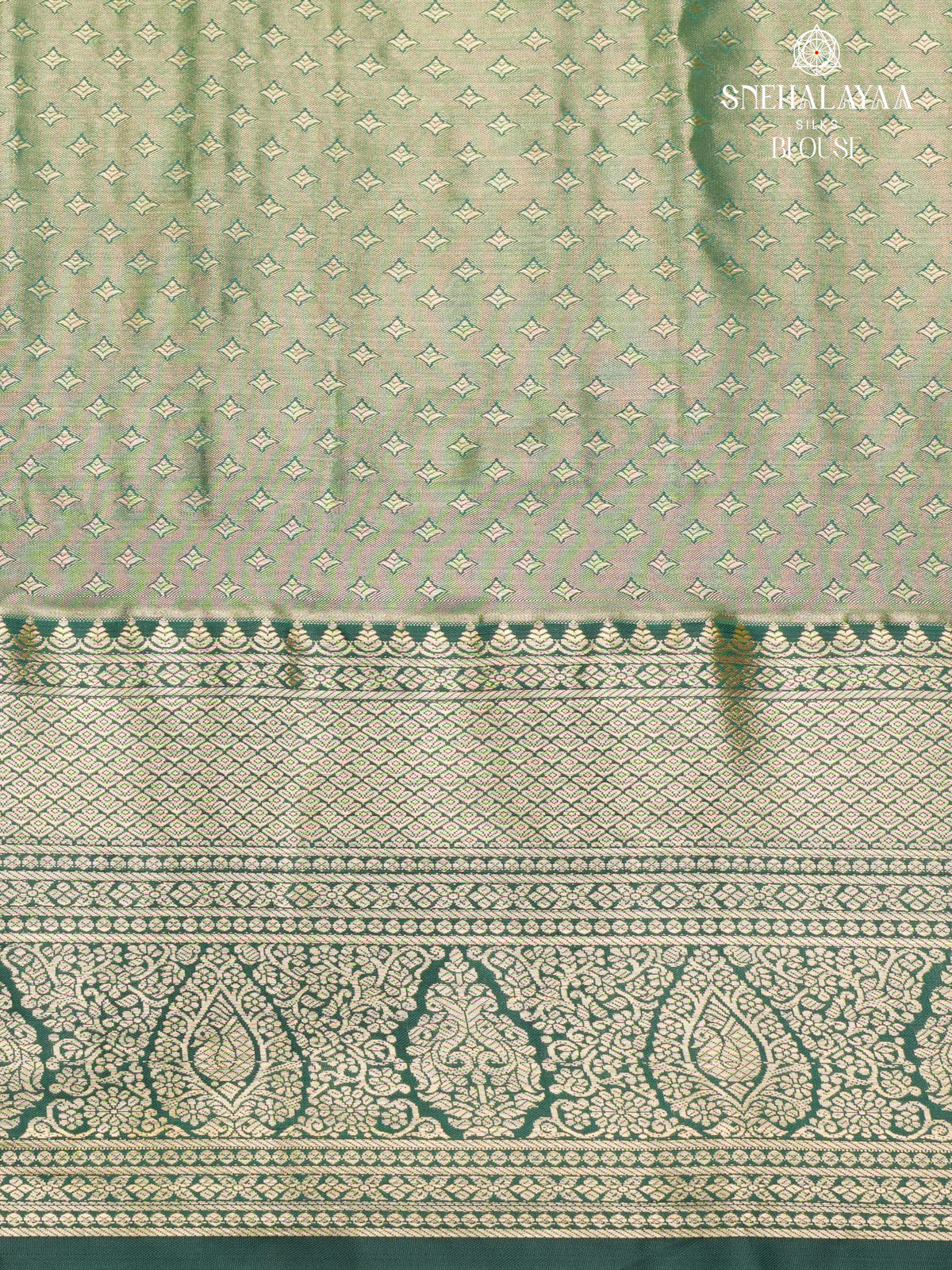 Turquoise Blue Art Silk Saree