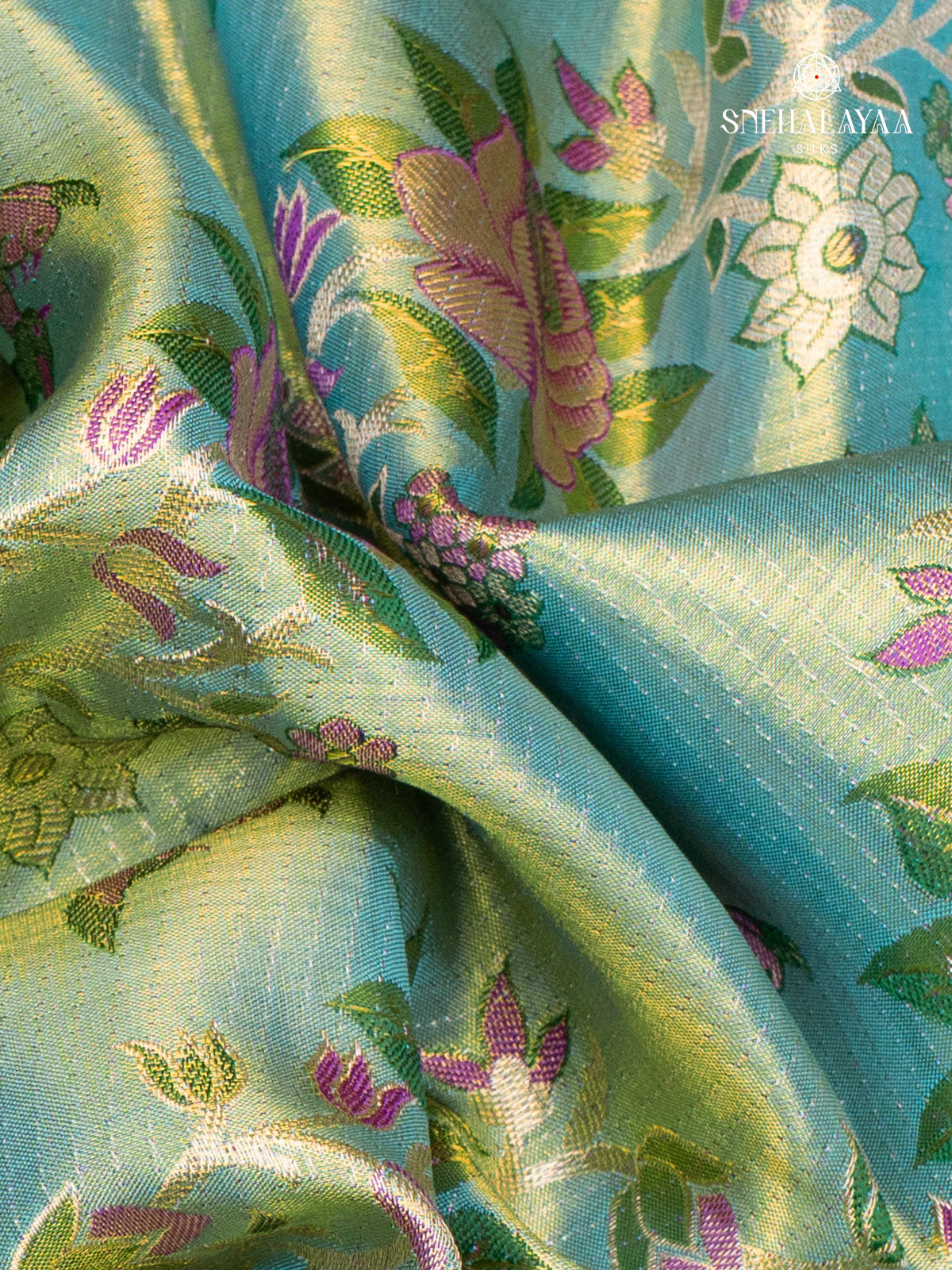 Pale Green Kanjivaram Silk Saree