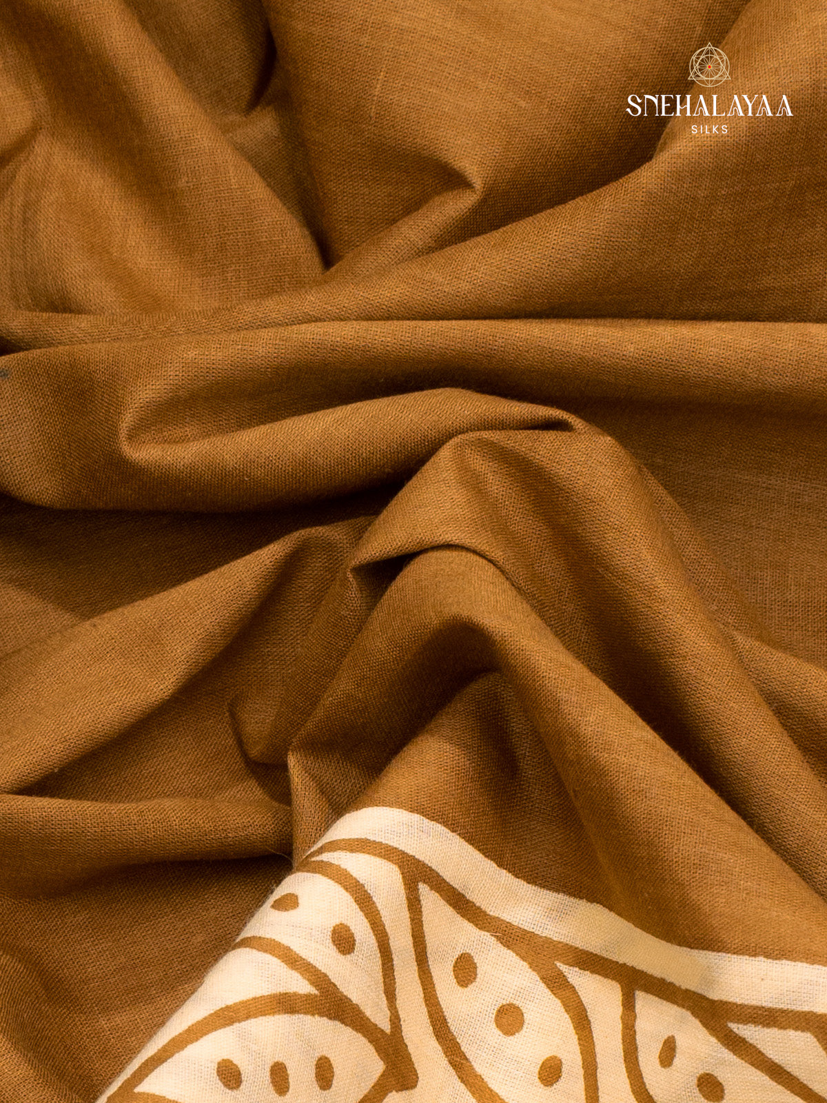 Mustard Jaipur Cotton Saree