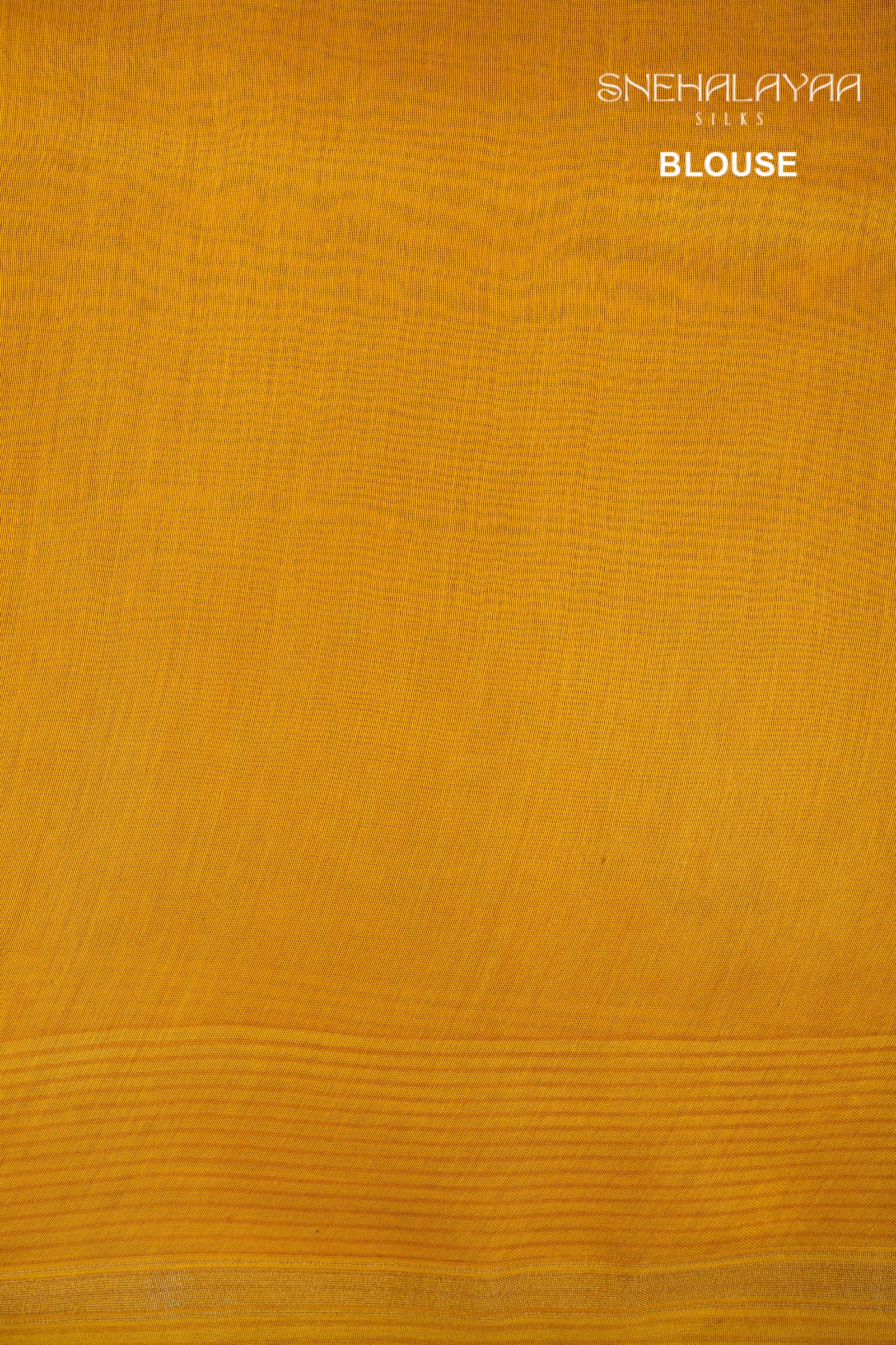 Mustard Yellow Chanderi Saree