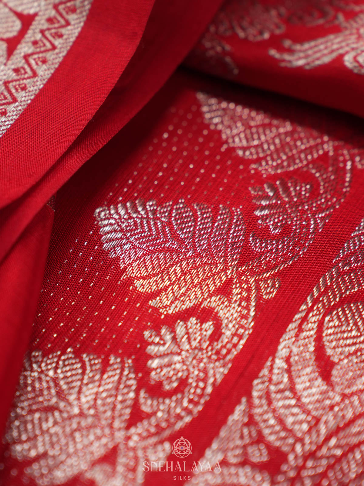 Red Venkatagiri Silk Saree