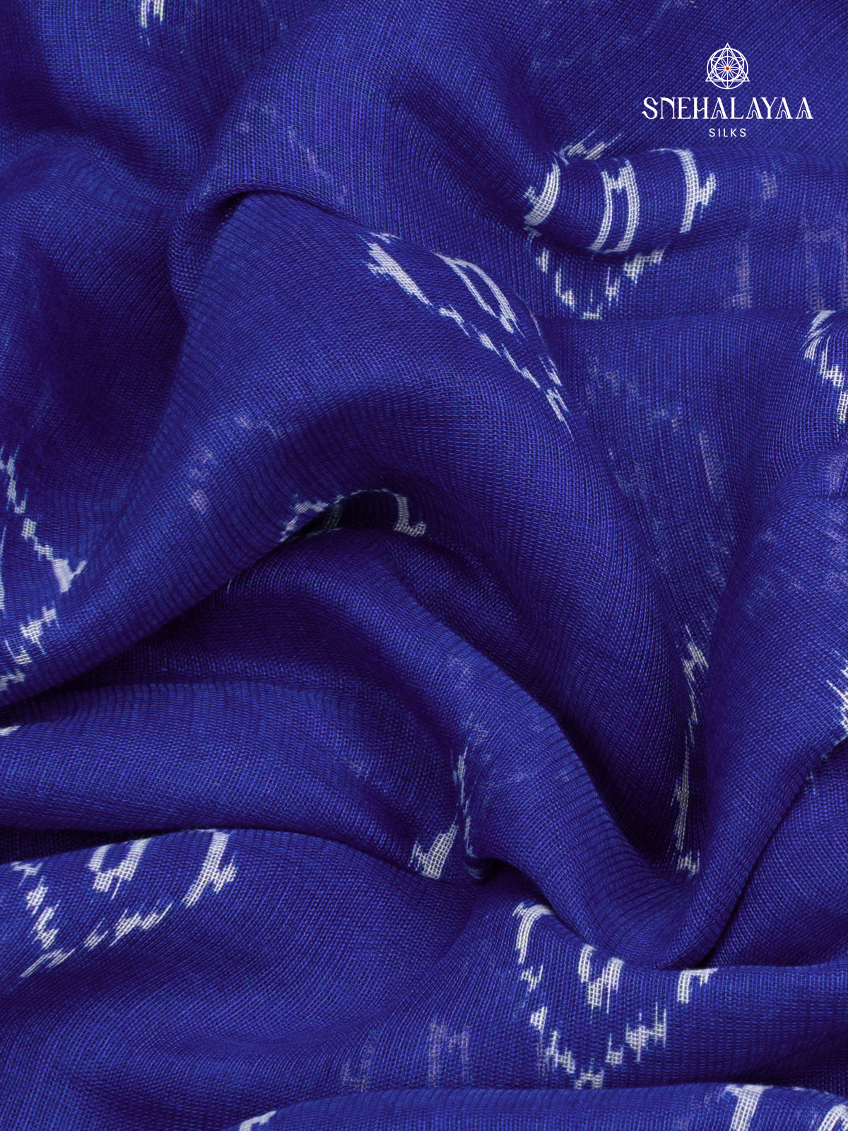 Blue Linen Saree