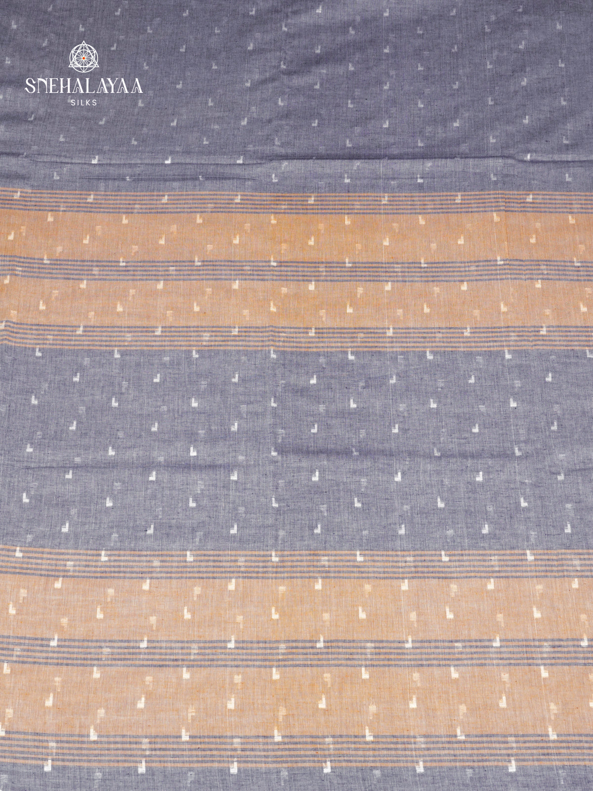 Pastel Blue Sambalpuri Cotton Saree