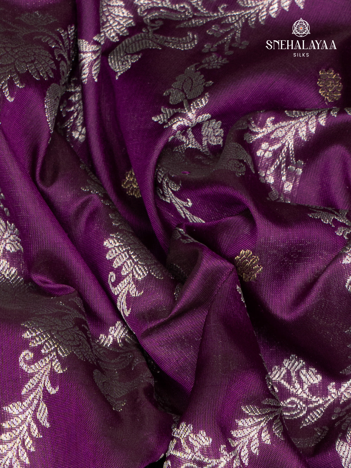 Purple Venkatagiri Silk Saree