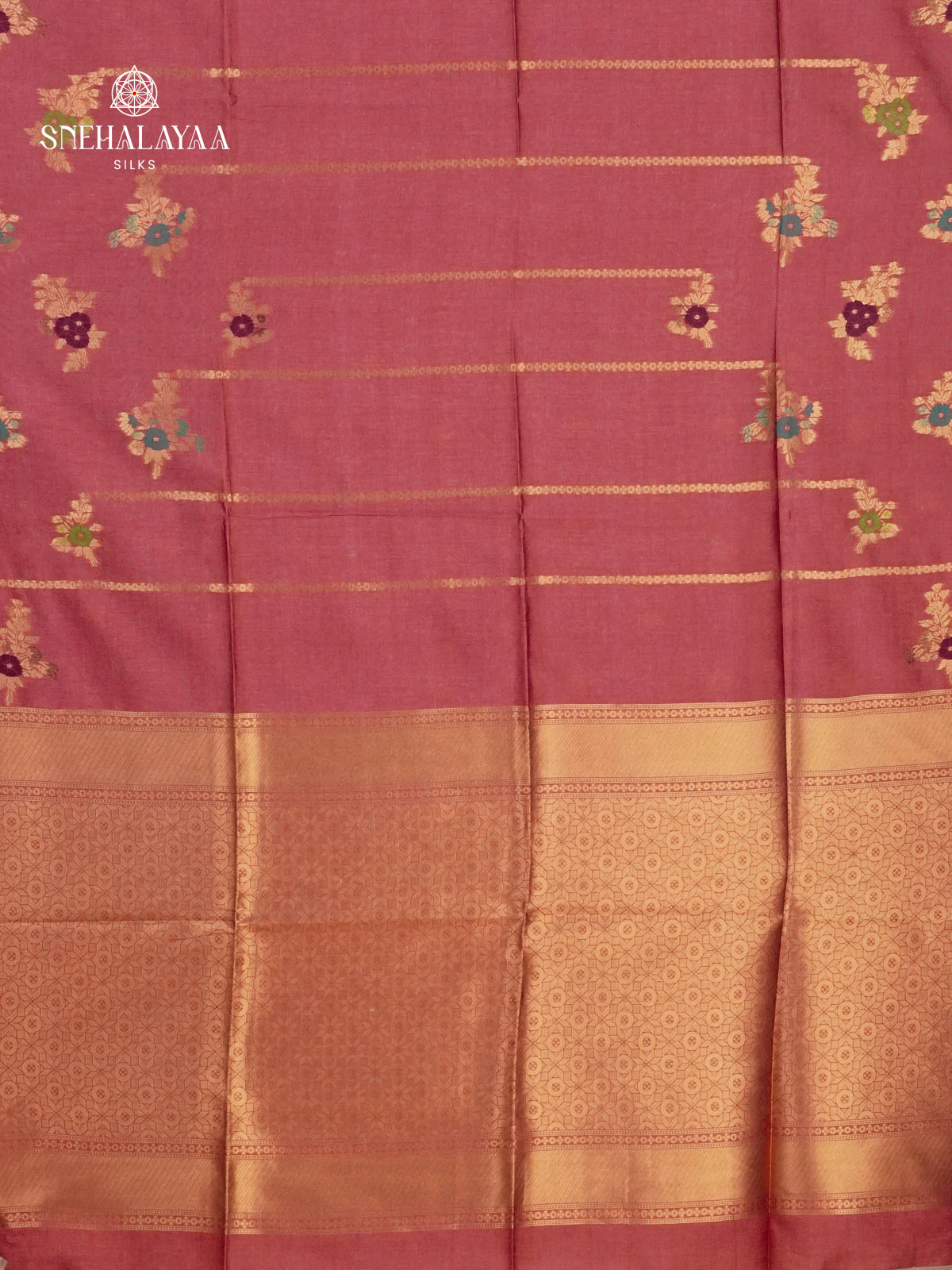 Pink Jute Saree