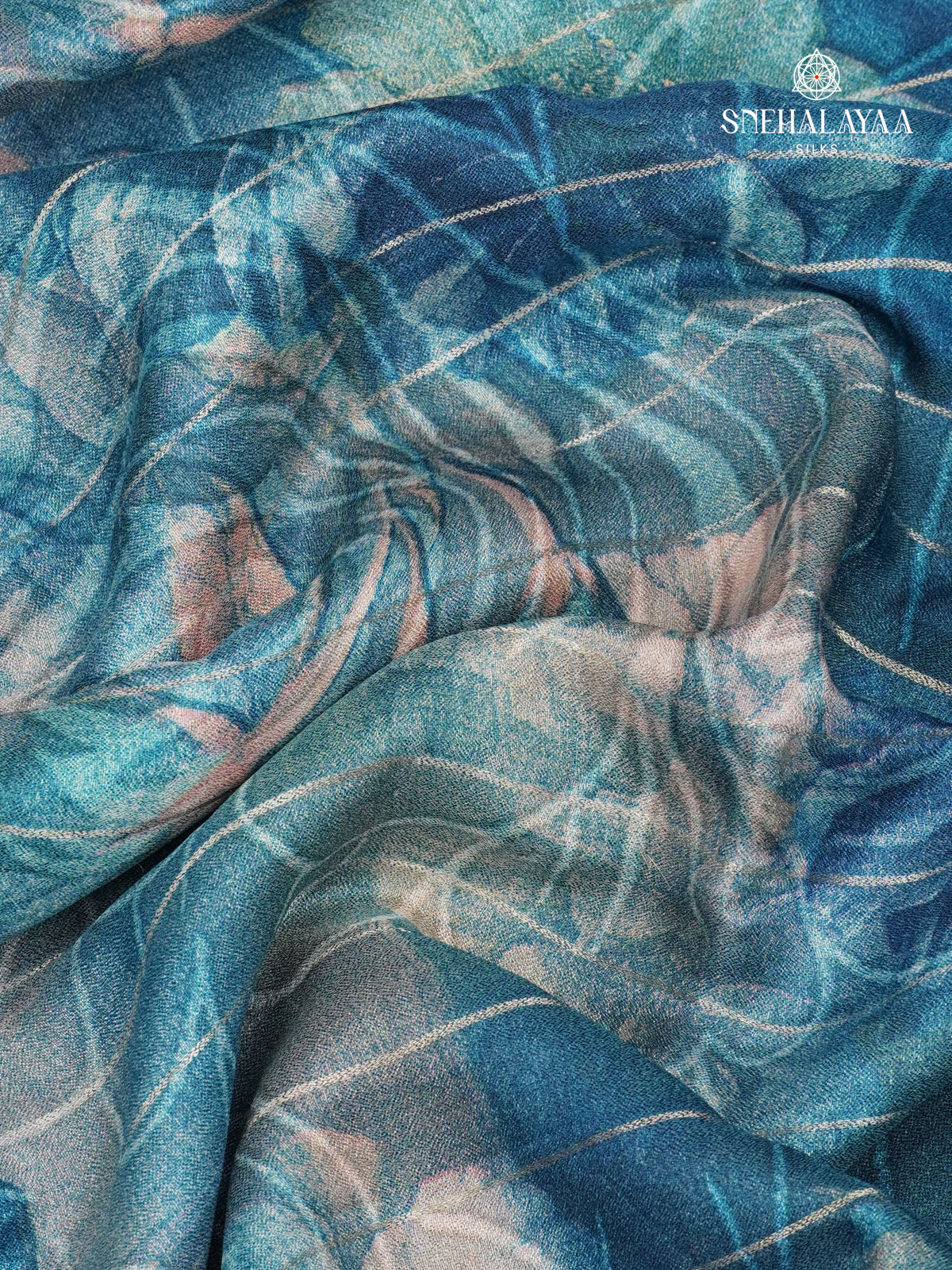 Blue Dola Silk Saree