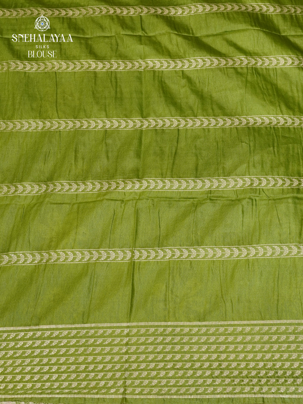 Olive Green Bamboo Silk Saree