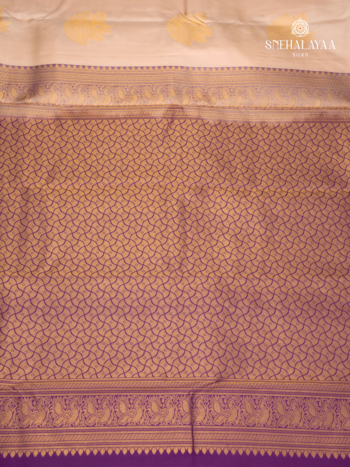 Pale Peach Kanjivaram Silk Saree