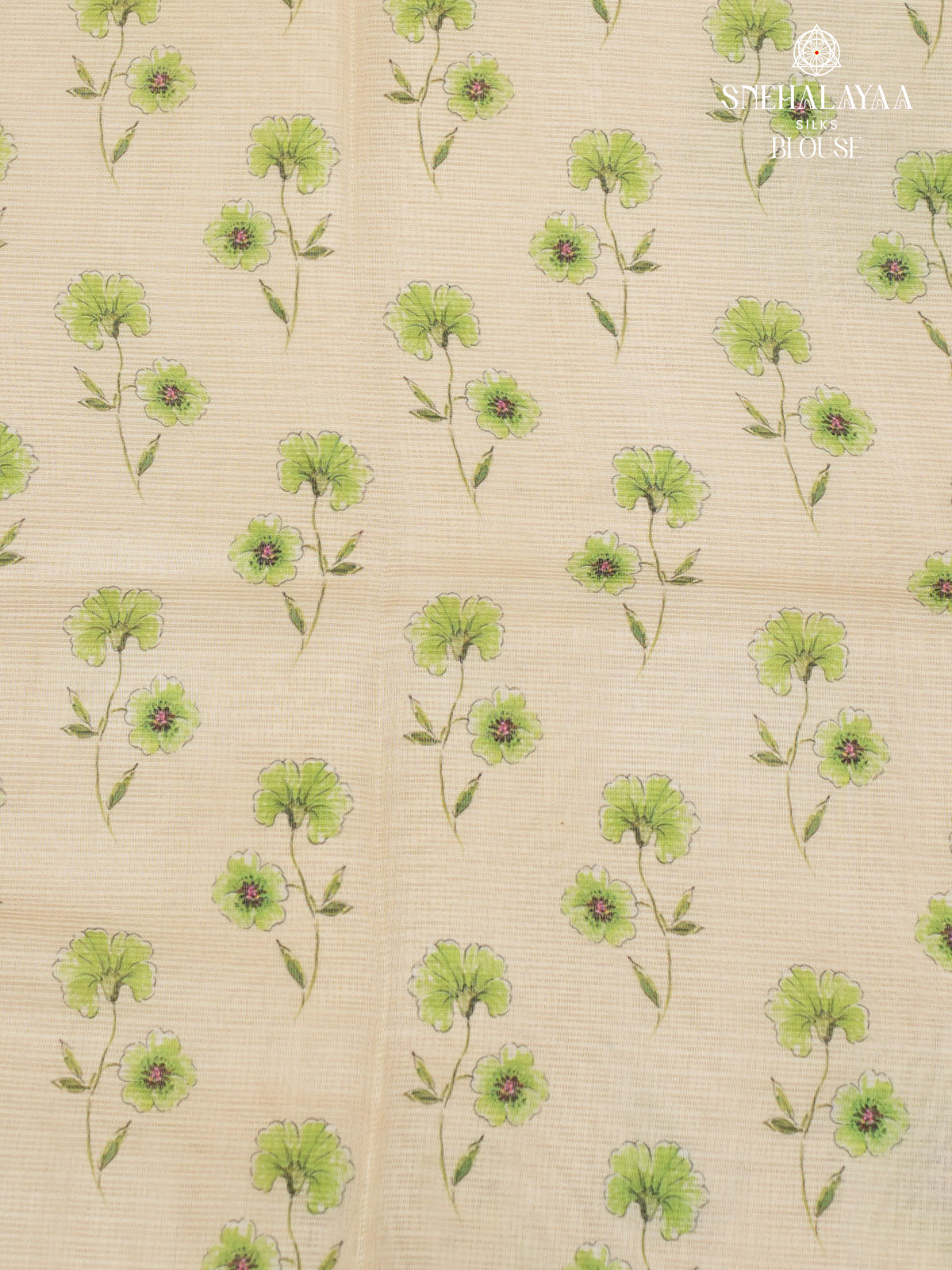 Cream Kota Embroidery Saree