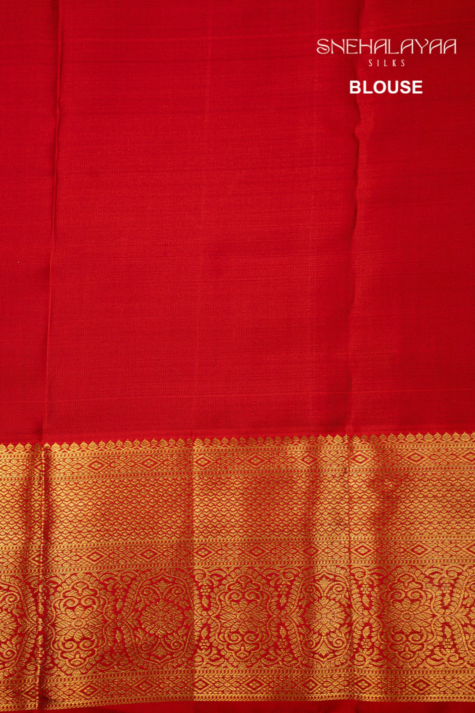 Crimson Red Kancheevaram Silk Saree