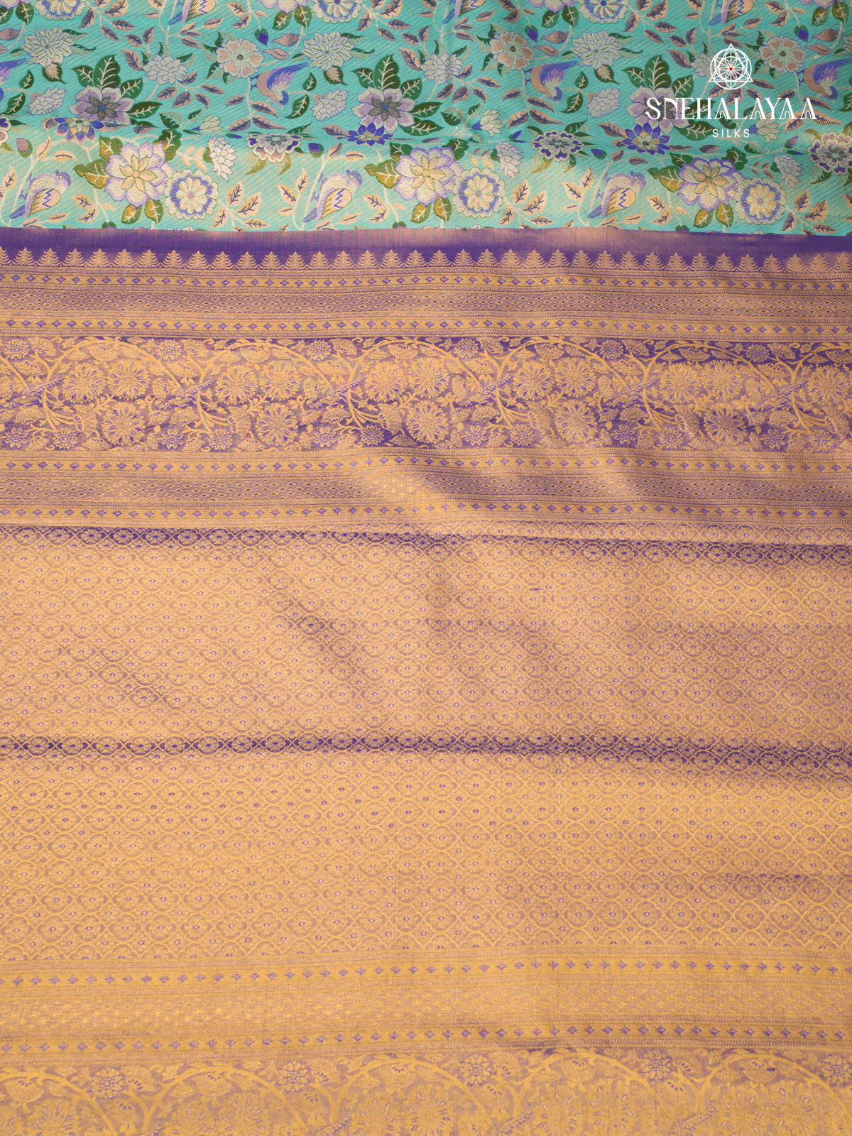 Pale Blue Tissue Kanjivaram Silk Saree