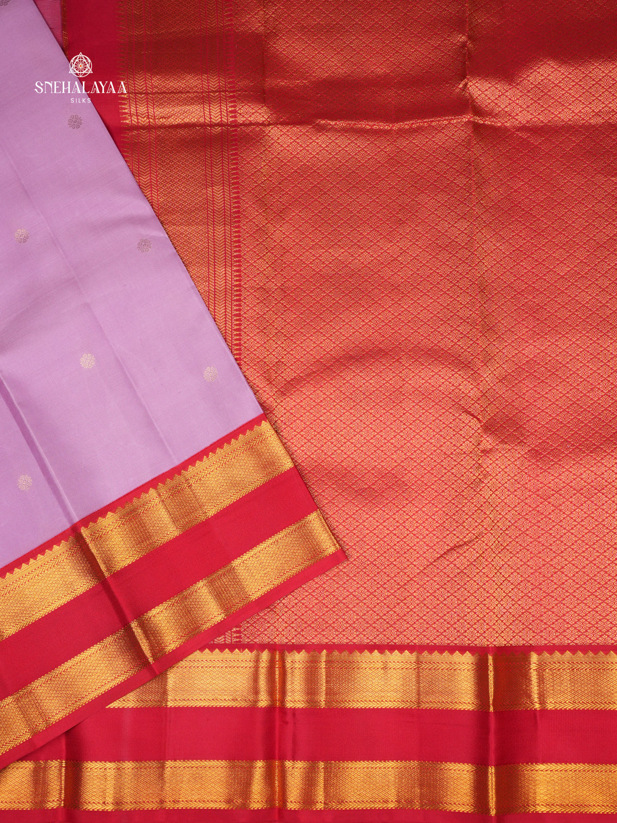 Lavender Kanjivaram Silk Saree