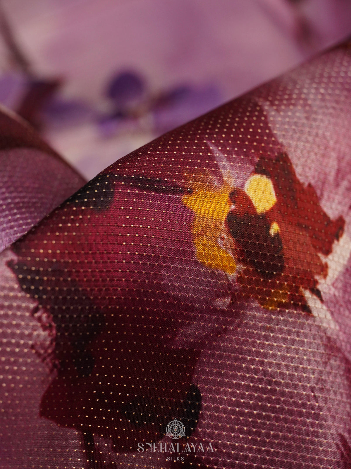 Pink Kora Tussar Saree