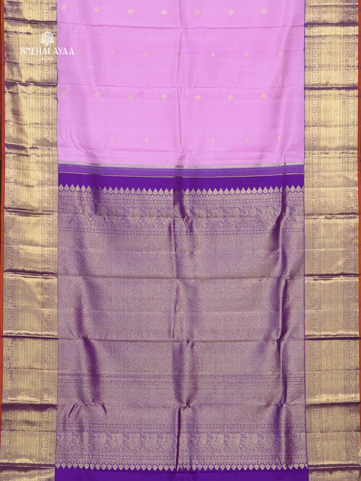 Lavender Kanjivaram Silk Saree