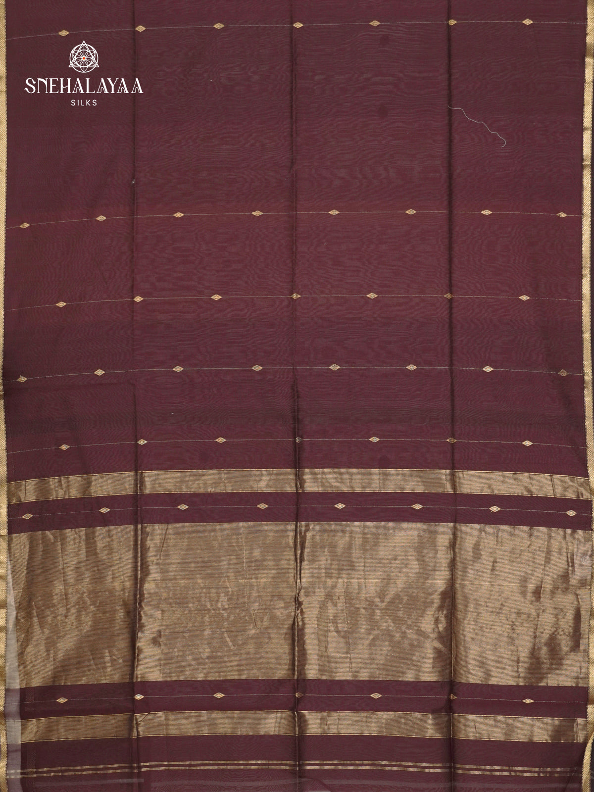 Brown Maheshwari Silk Cotton Saree