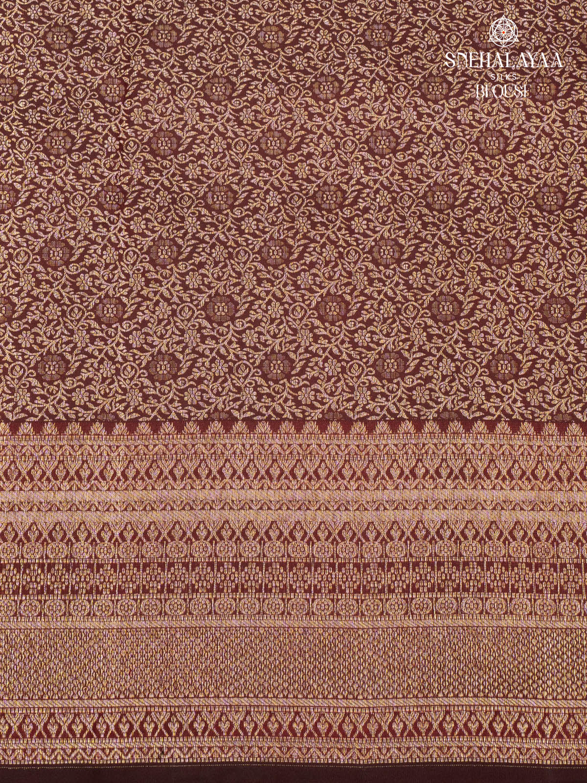 Brown Kanjivaram Silk Saree