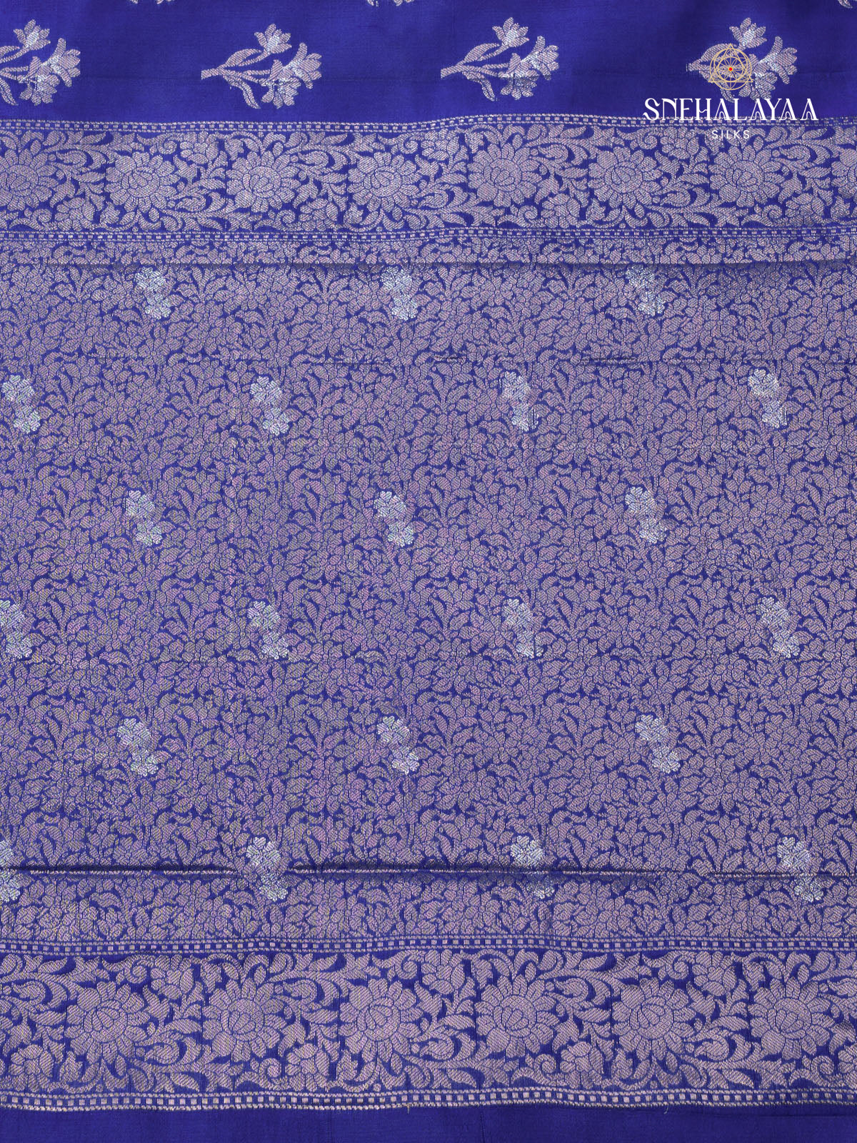 Violet Banaras Dupion Saree