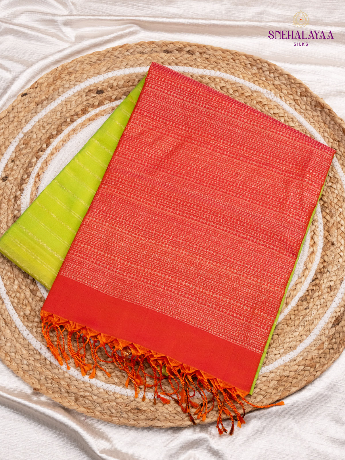 Lime Green Soft Silk