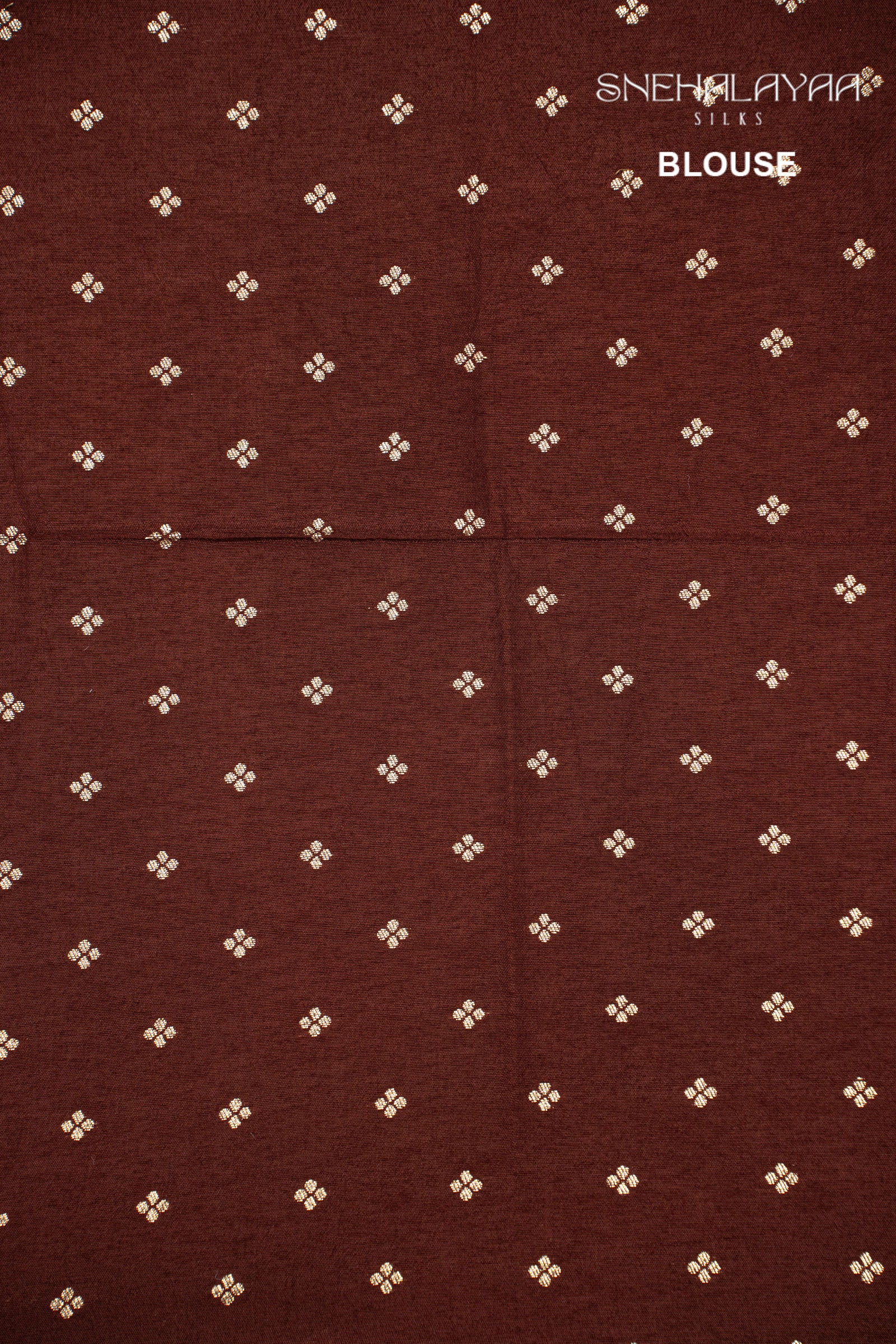 Cinnamon Brown Designer Saree