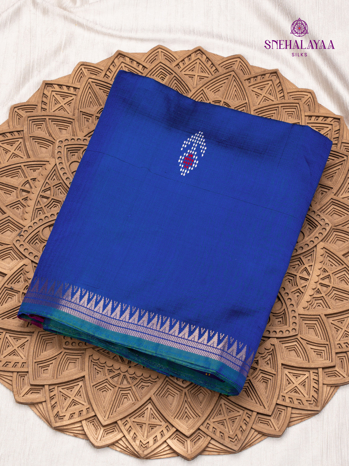Navy Blue Katan Silk Saree