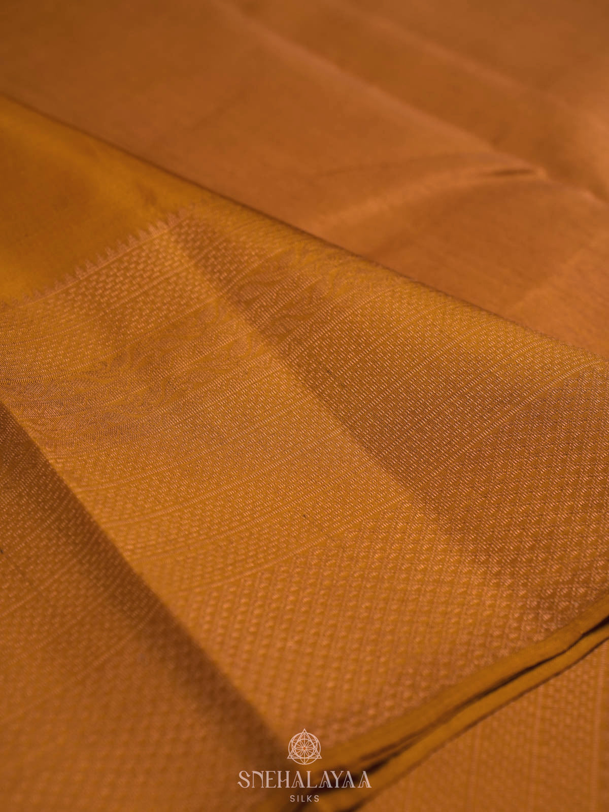Yellow Kanjivaram silk saree