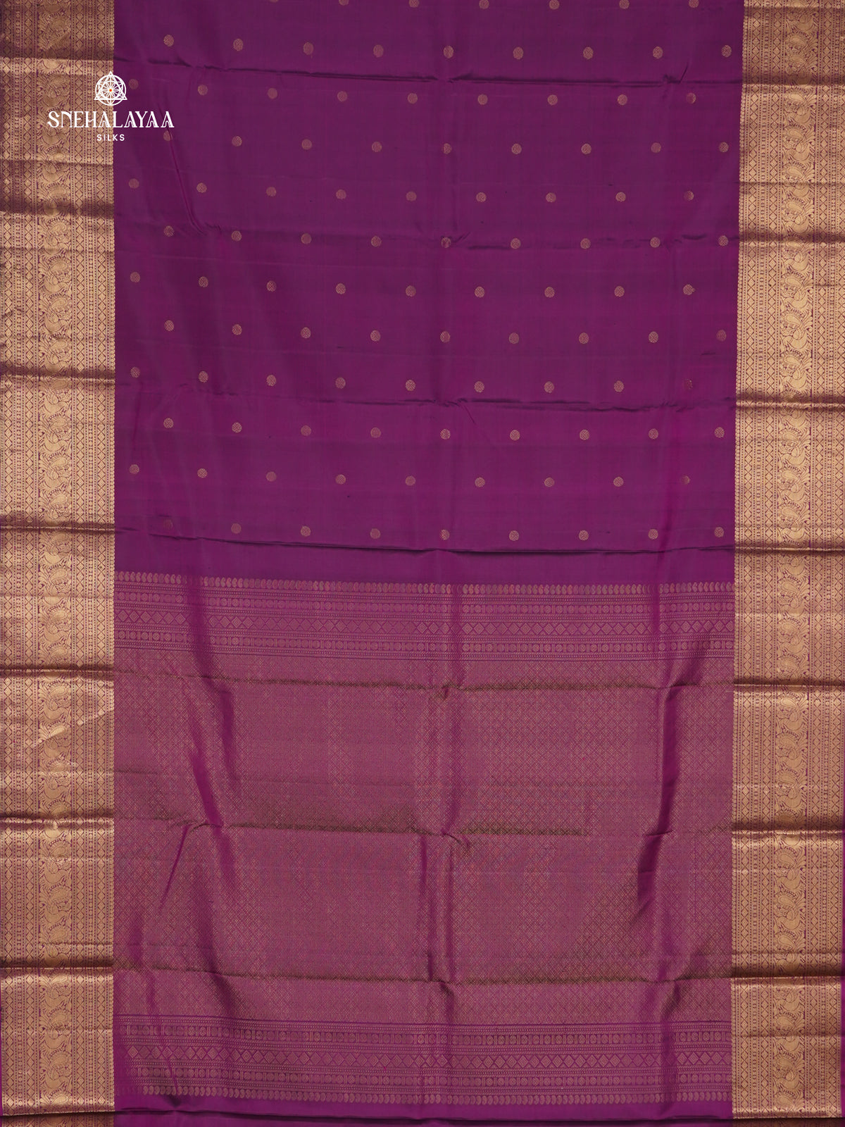 Purple Kanjivaram Silk Saree