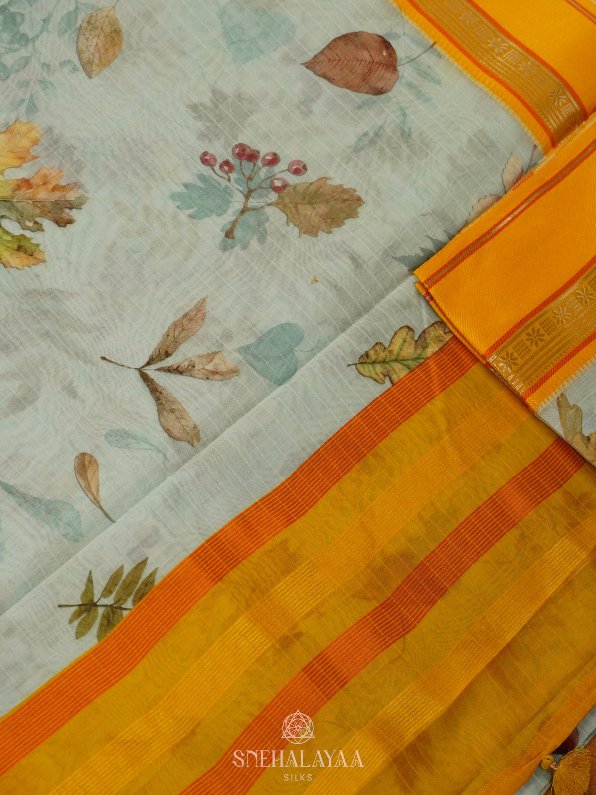 Off White Chanderi Saree