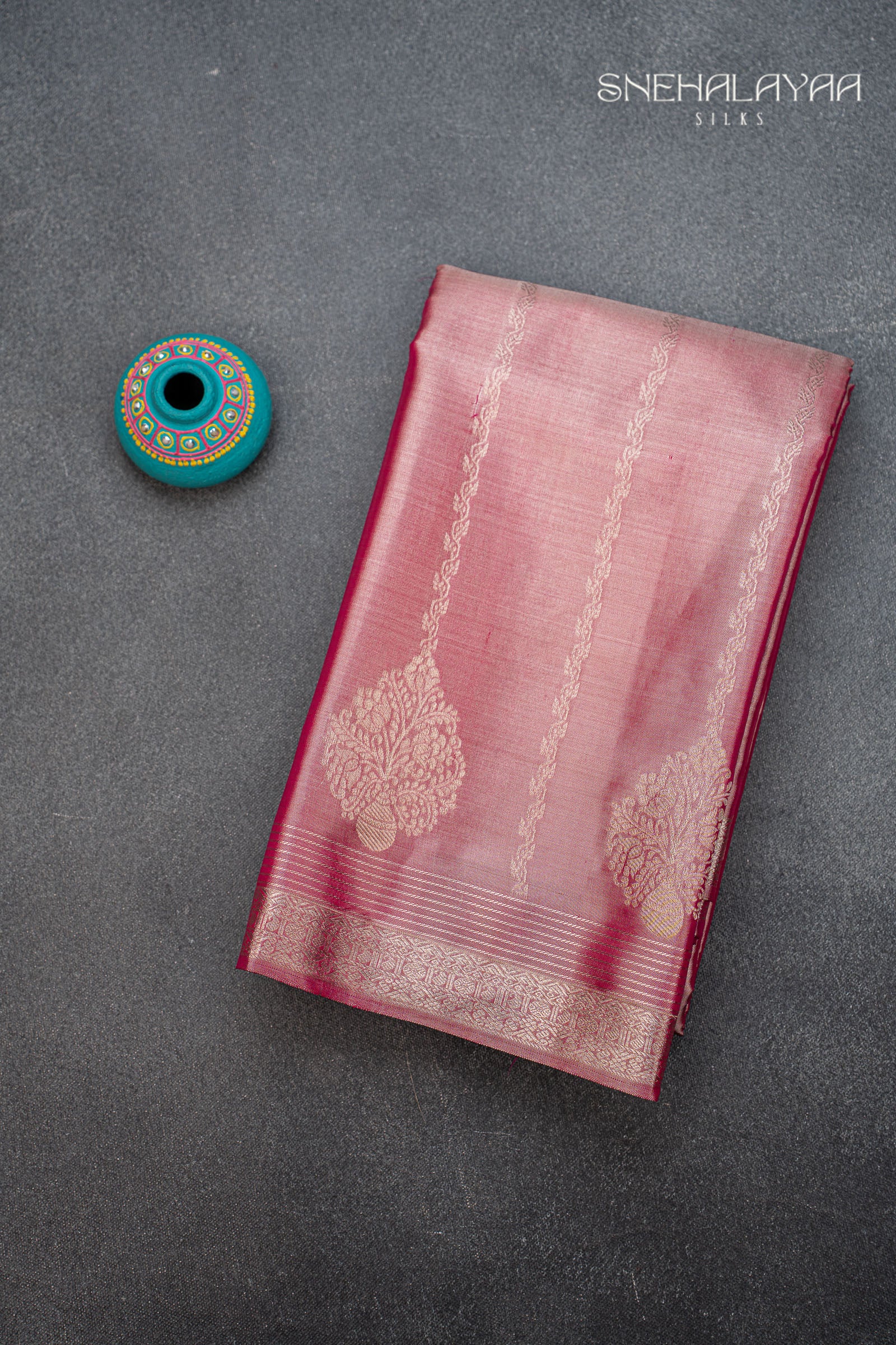 Pink Kancheevaram Silk Saree