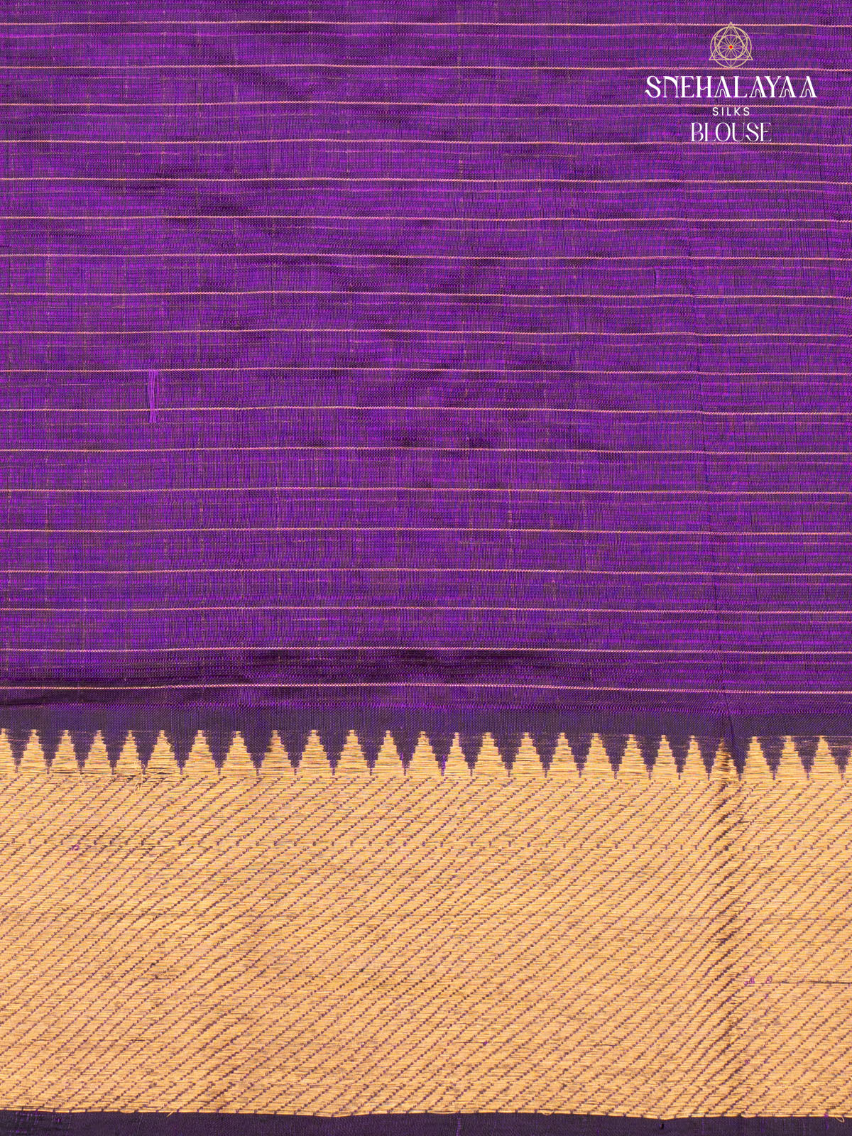 Violet Mangalagiri Silk Cotton Saree