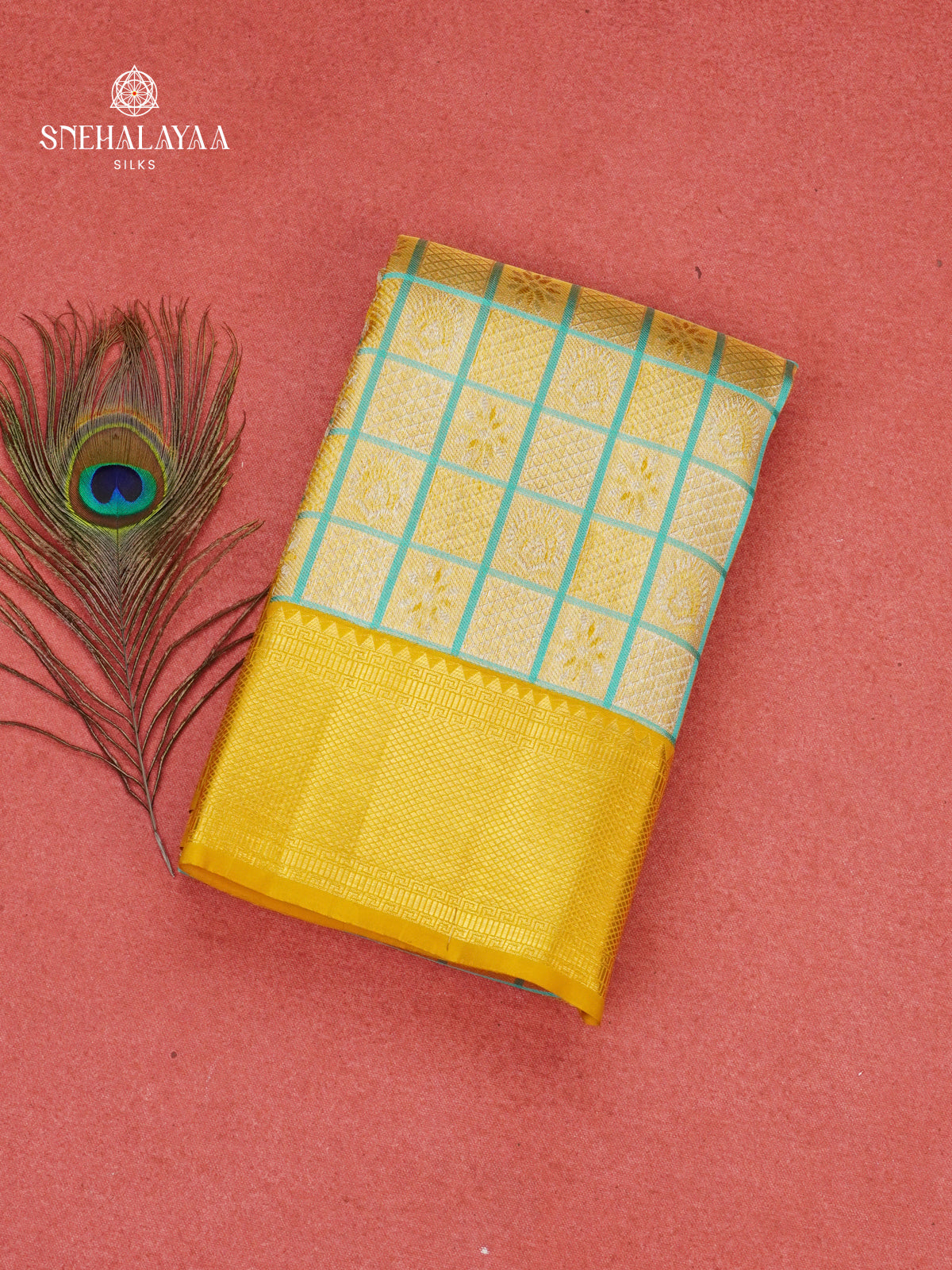 Lime Yellow Kanjivaram Silk Saree
