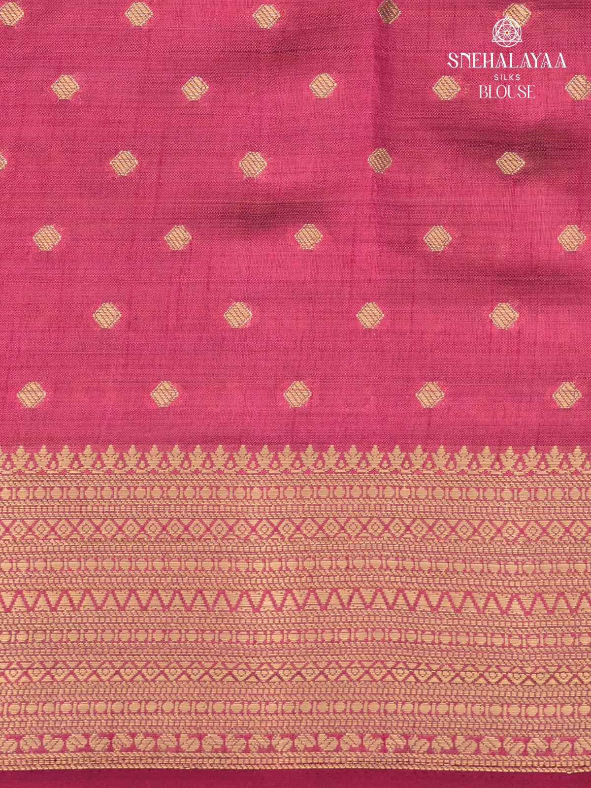 Magenta Raw Silk Saree