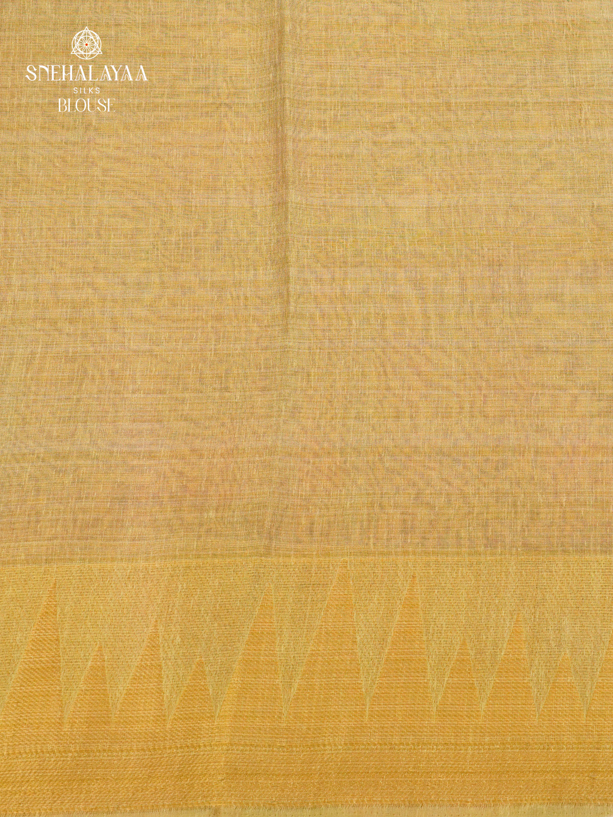 Pale Orange Linen Tissue Saree