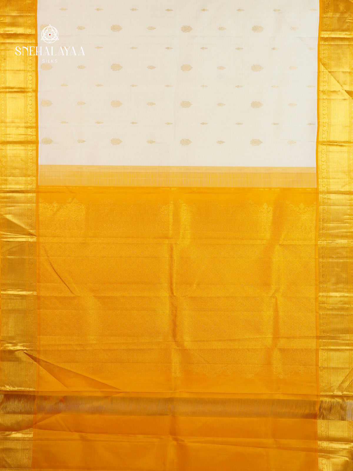 White Kanjivaram Silk Saree