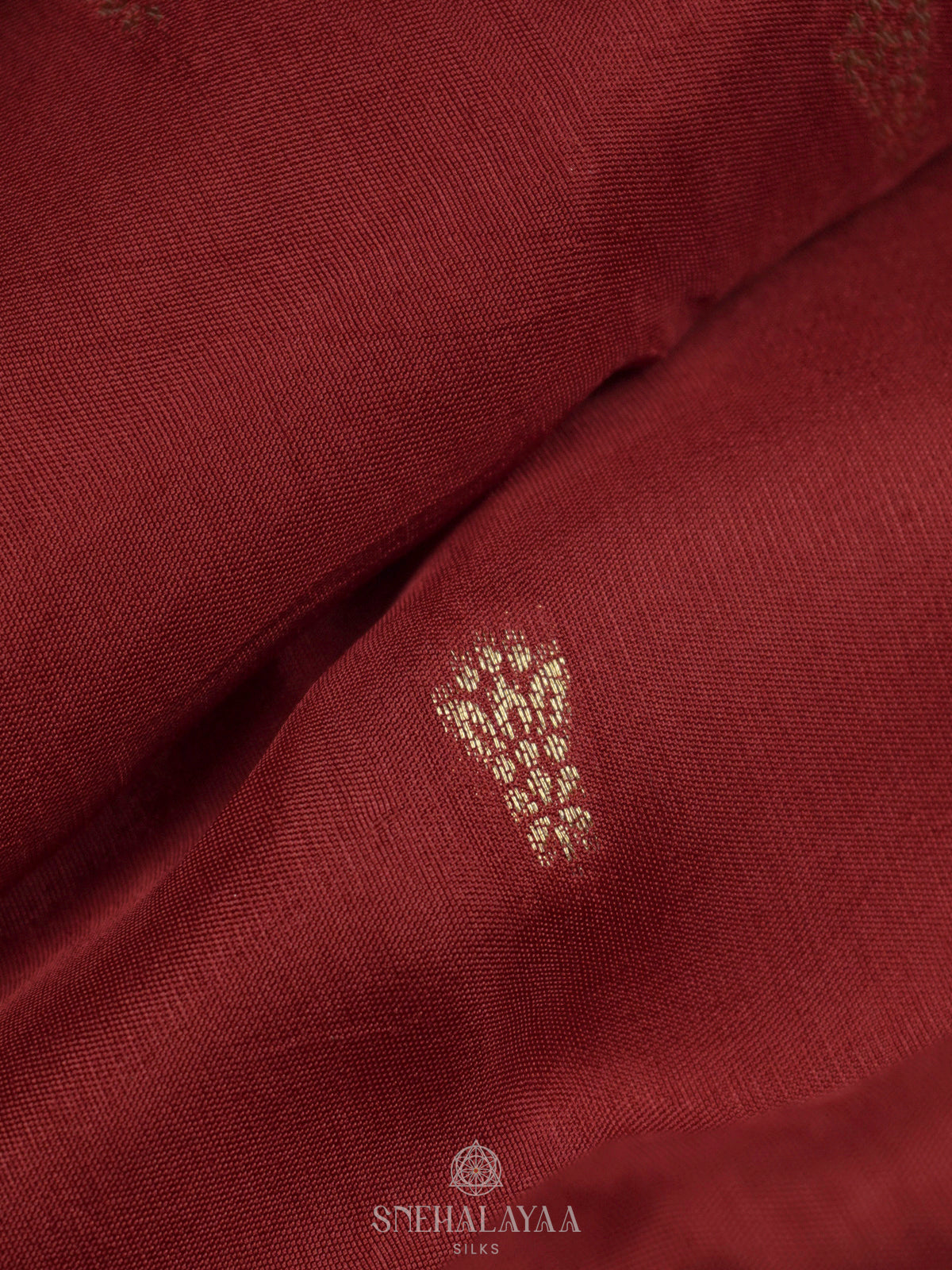 Maroon Banaras Silk Saree