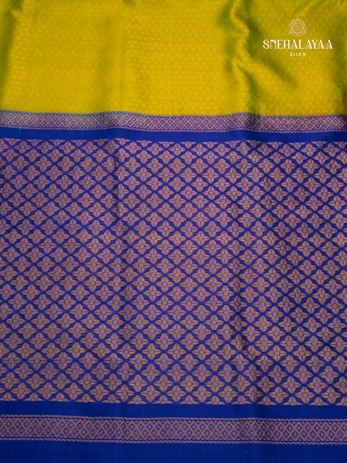 Yellow Kanchi Silk Cotton Saree