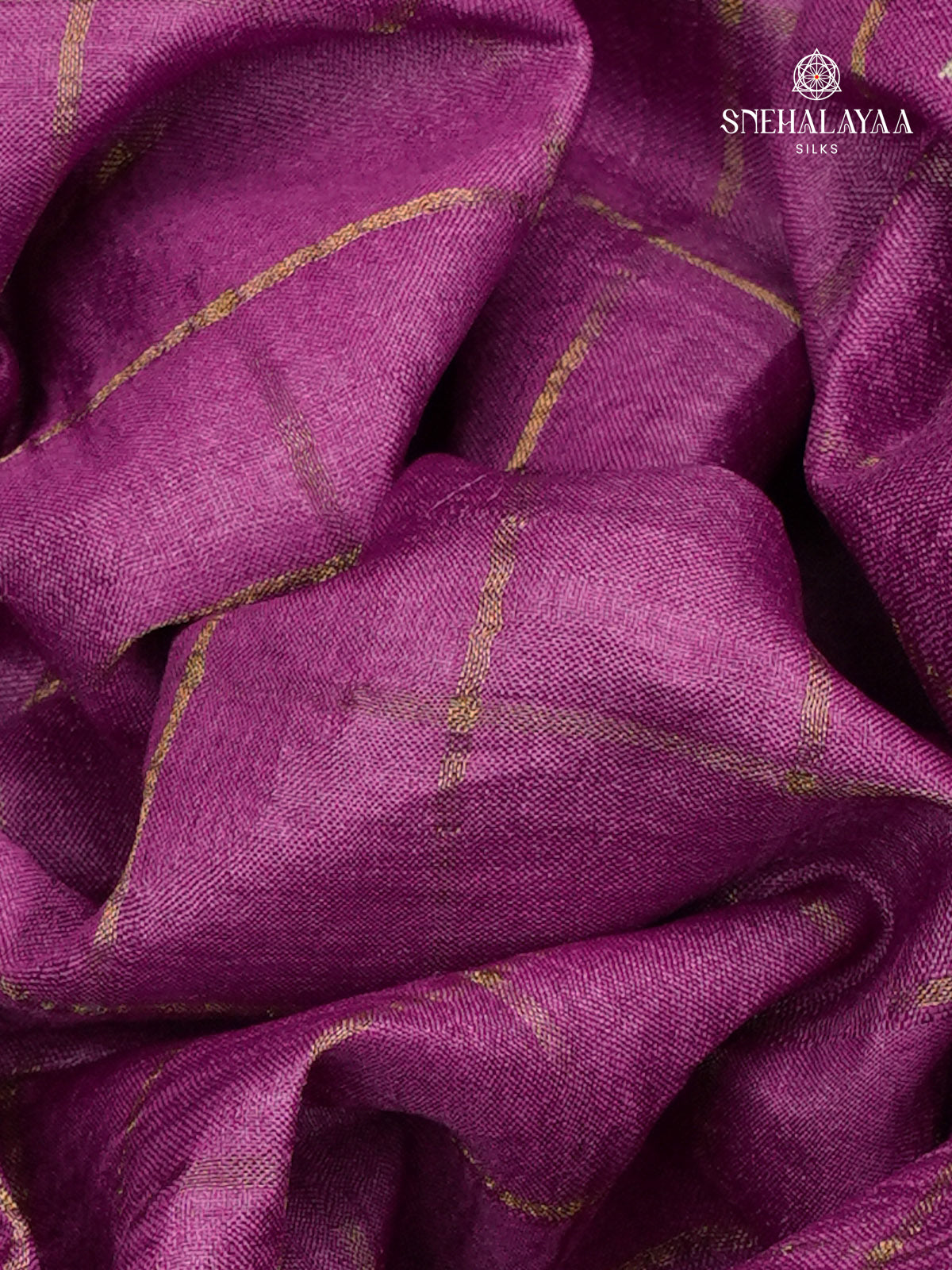 Pink Tussar Silk Saree