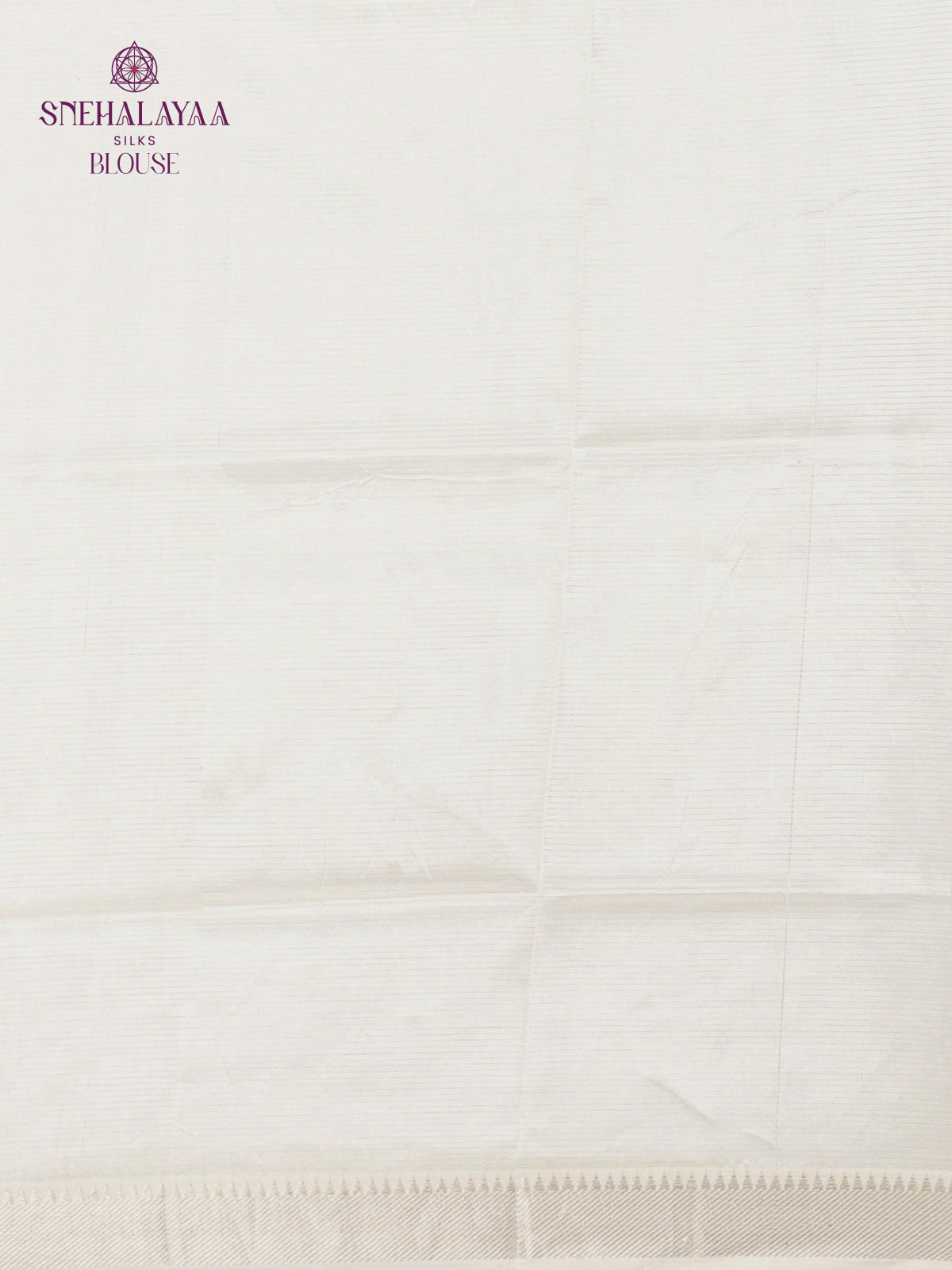 Off White Mangalagiri Silk Cotton Saree with Hand Painted Olive Green Leaf Motifs