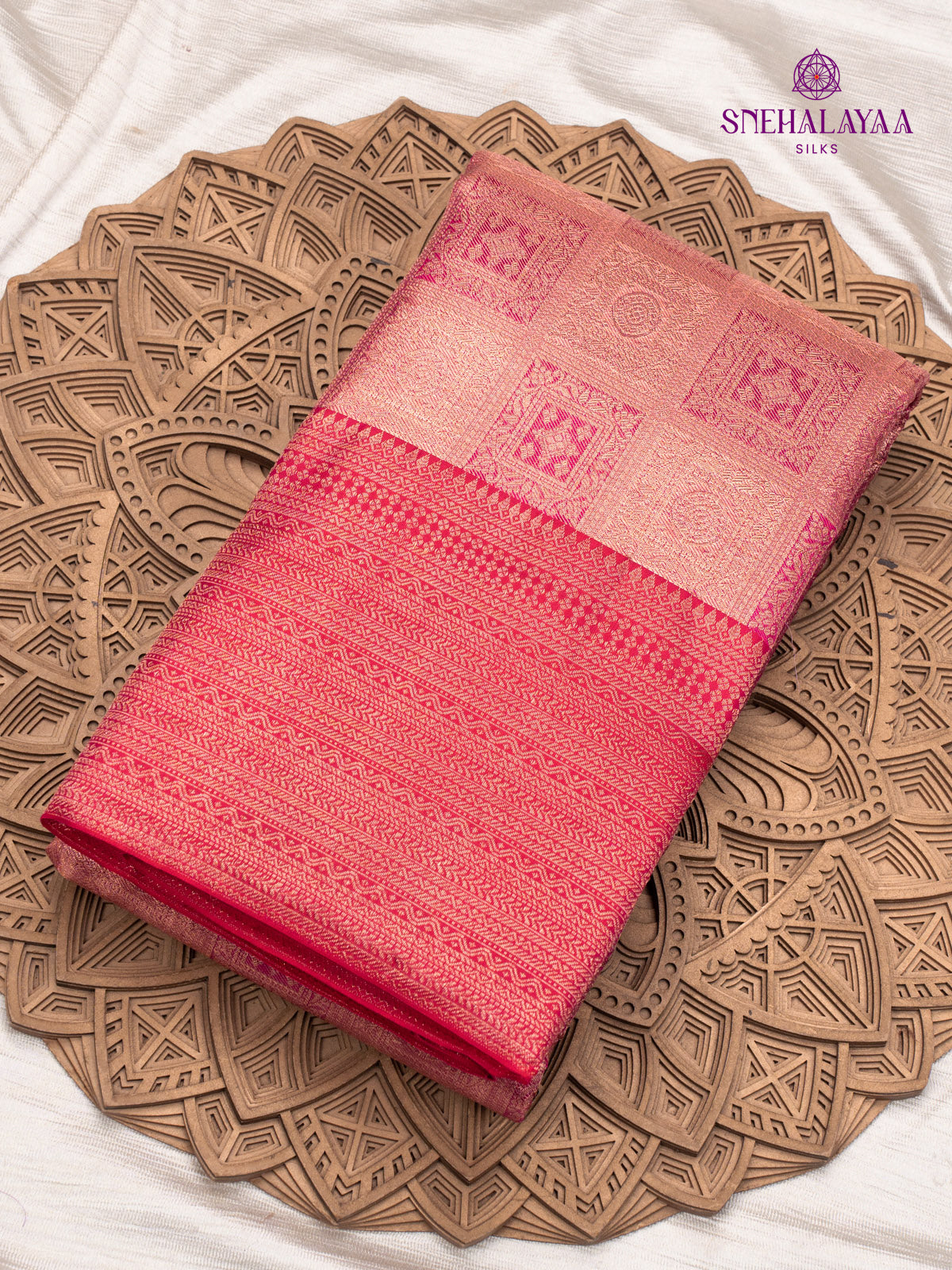 Pink Kanjivaram Silk Saree