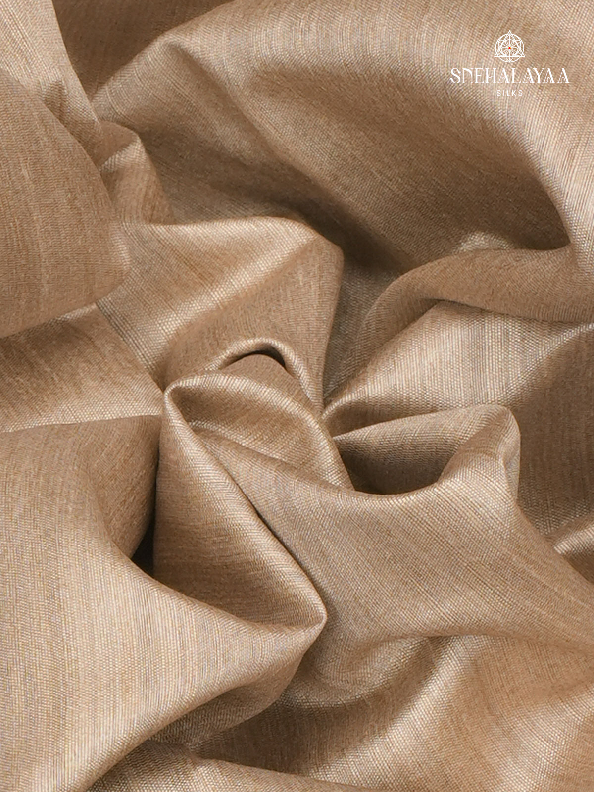 Beige Kalamkari Tussar Saree