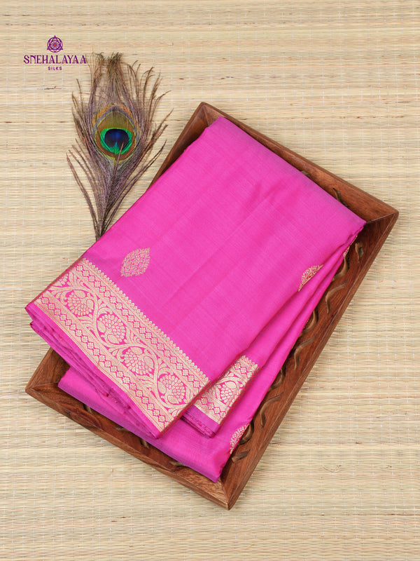 Pink Kanjivaram Silk Saree