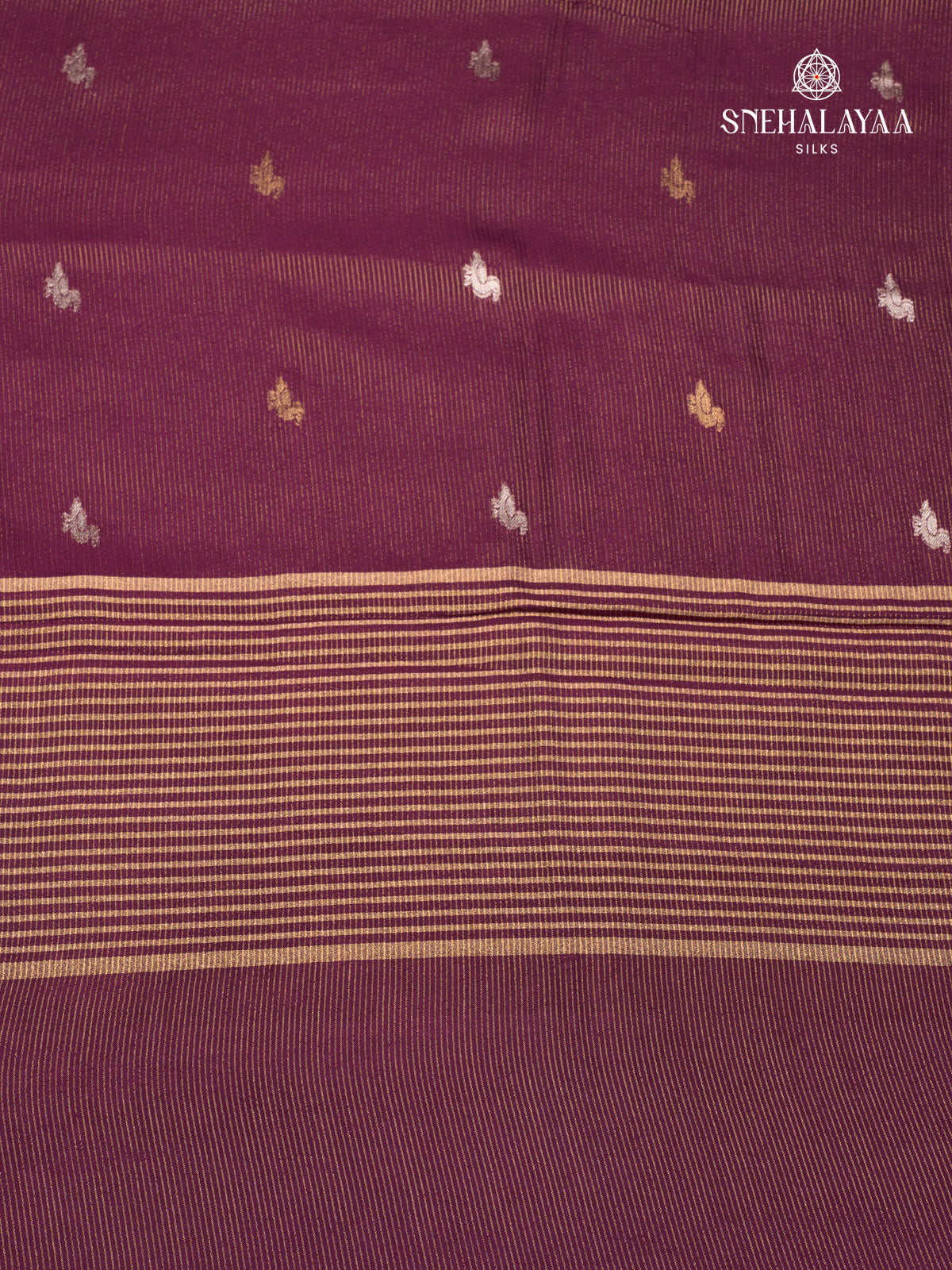 Burgundy Dola Silk Saree