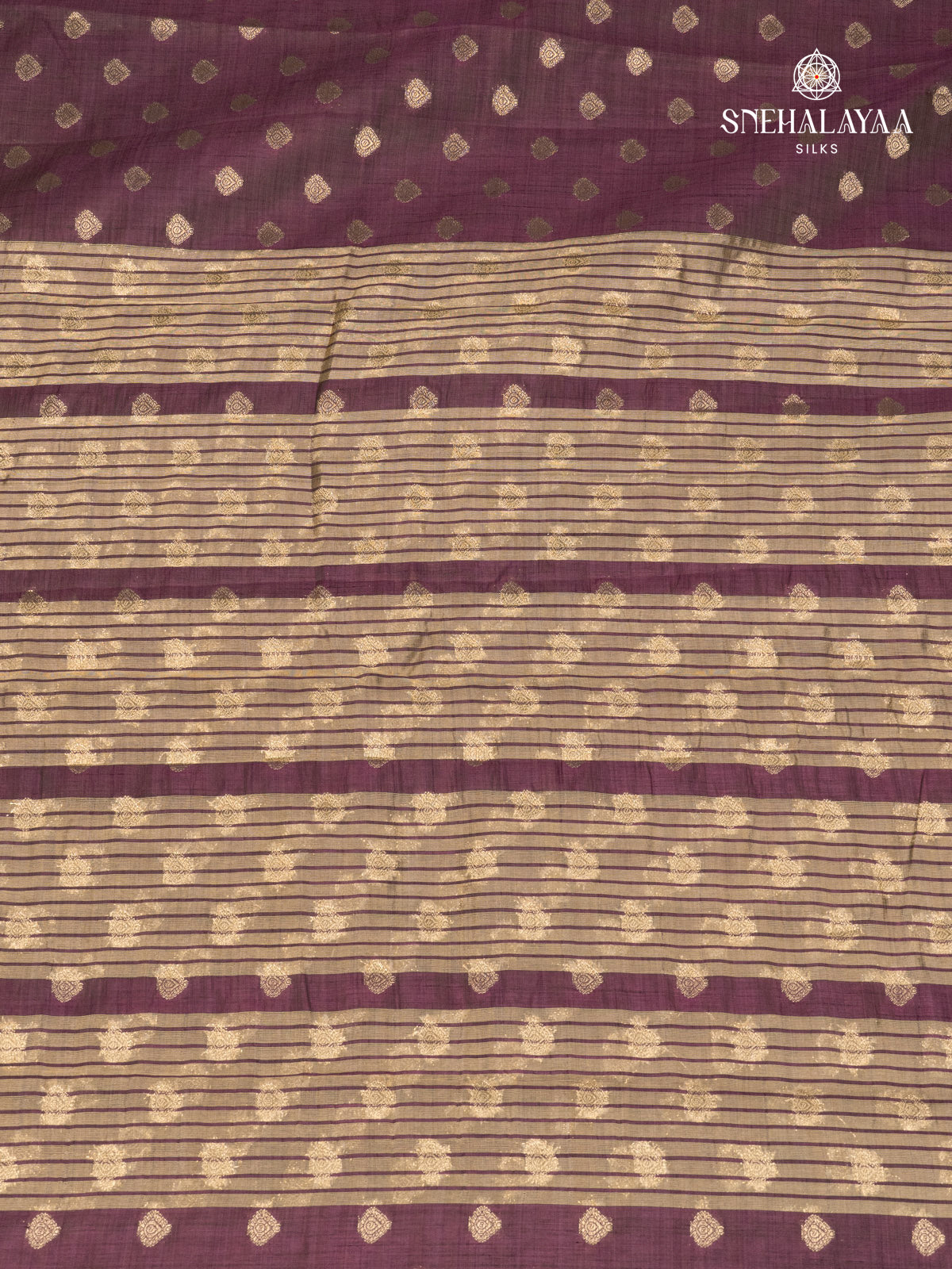 Burgundy Raw Silk Saree