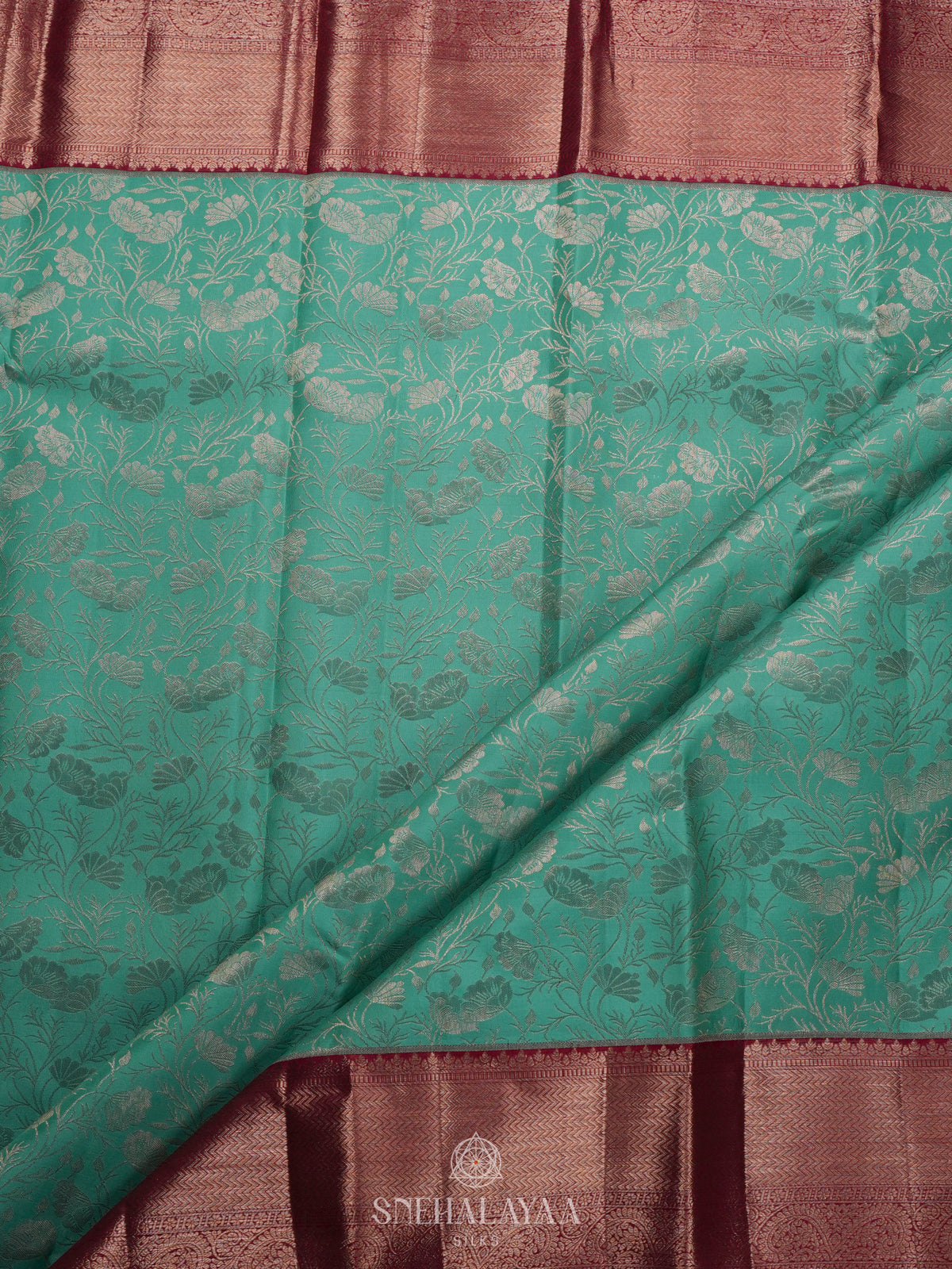 Mint Green Kanjivaram Silk Saree