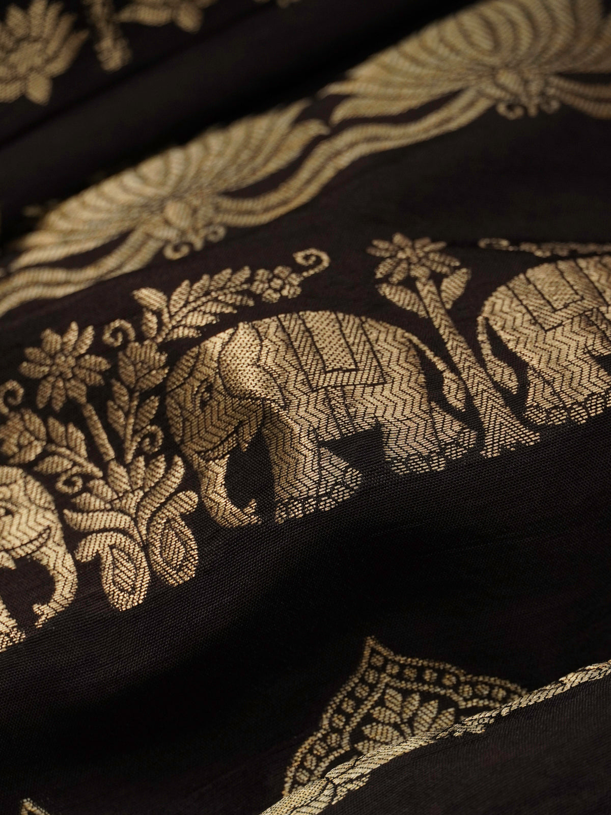 Black Banaras Silk Saree