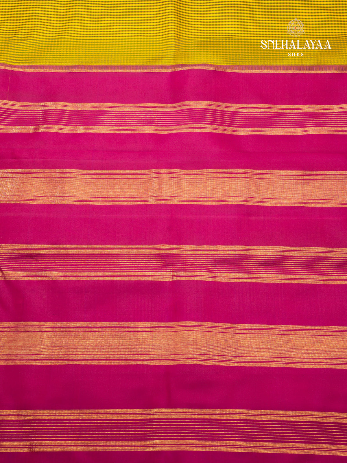Mustard Yellow Kanjivaram Silk Saree