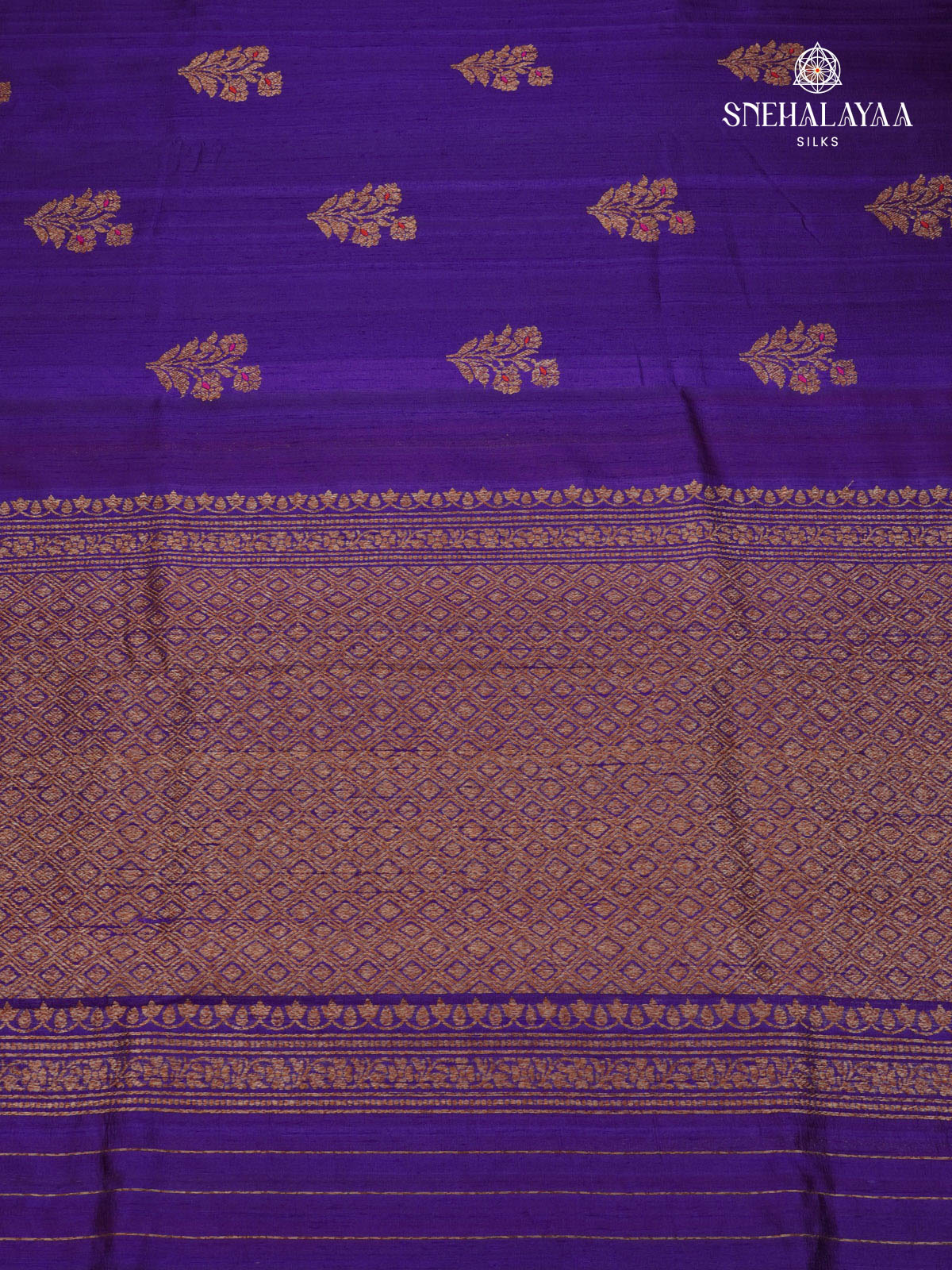Purple Banaras Raw Silk Saree