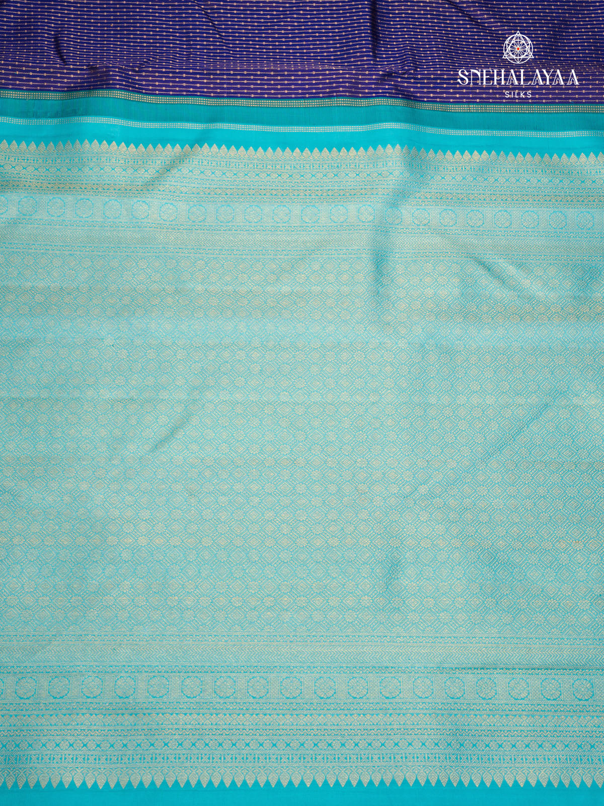 Navy Blue Kanjivaram Silk Saree