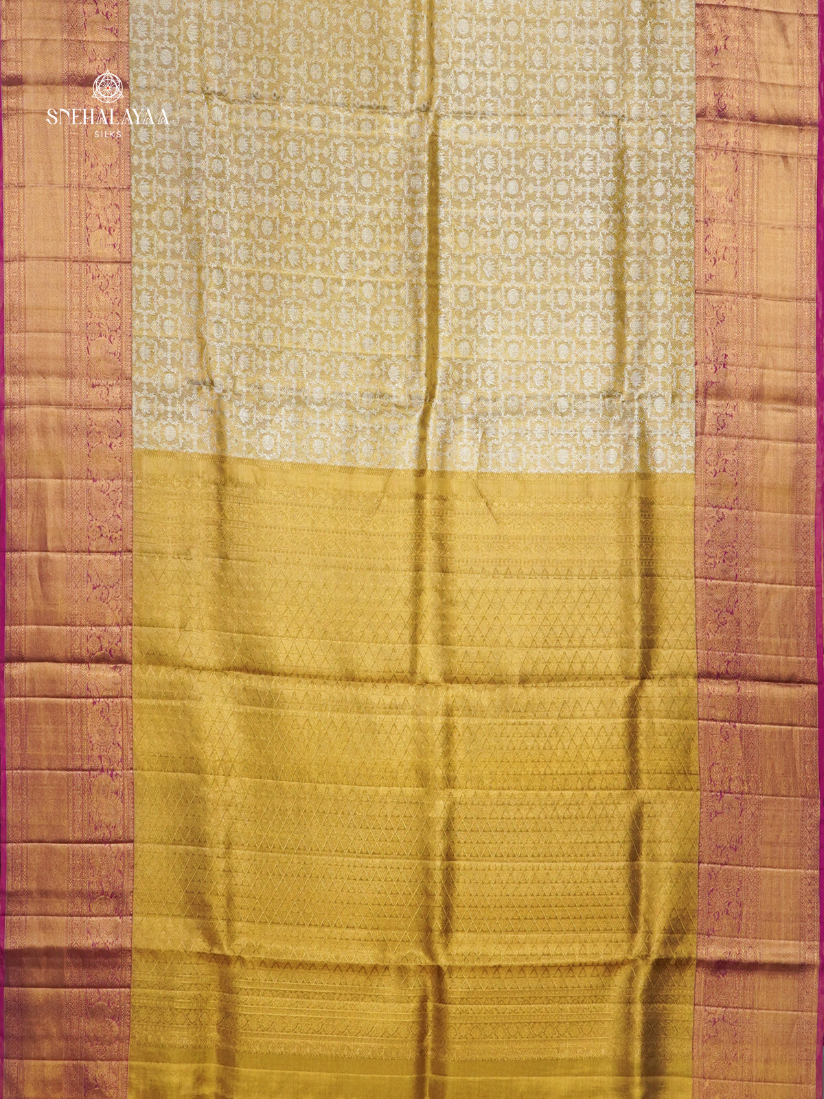 Gold Kanjivaram Silk Saree