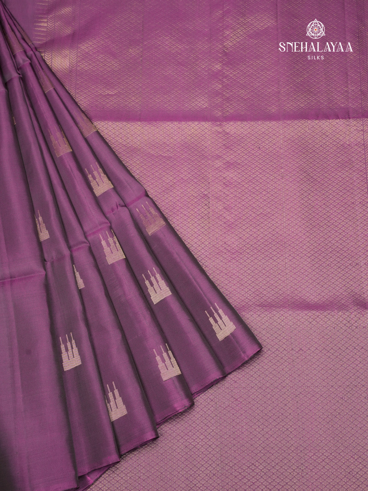 Purple Kanjivaram Soft Silk Saree